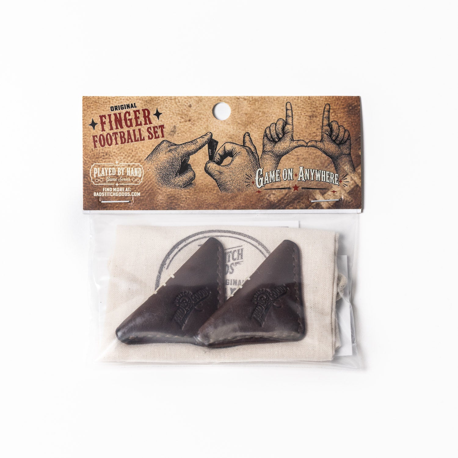 Bad Stitch Goods Italian Leather Finger Football Set