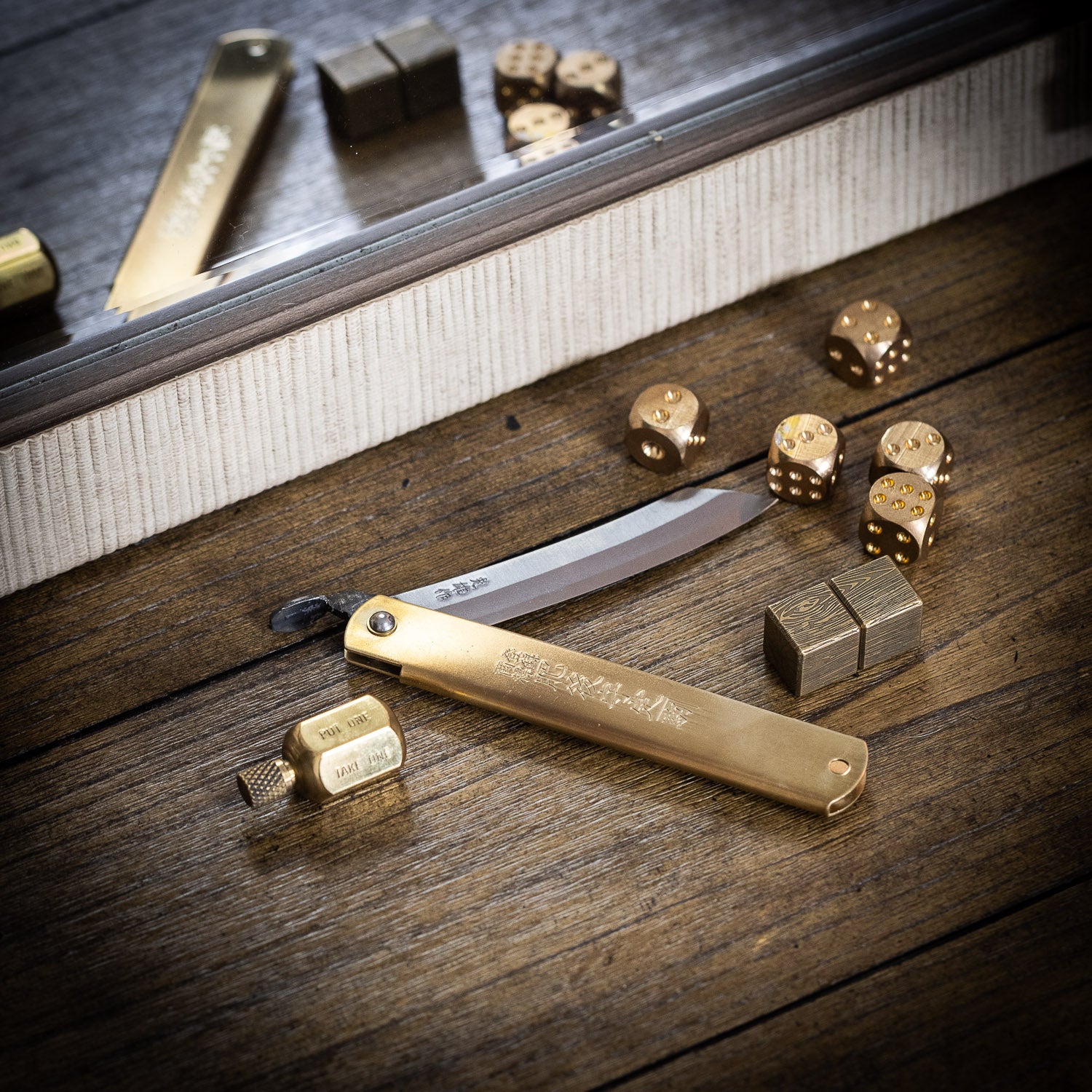 Higonokami Folding Knife - Brass