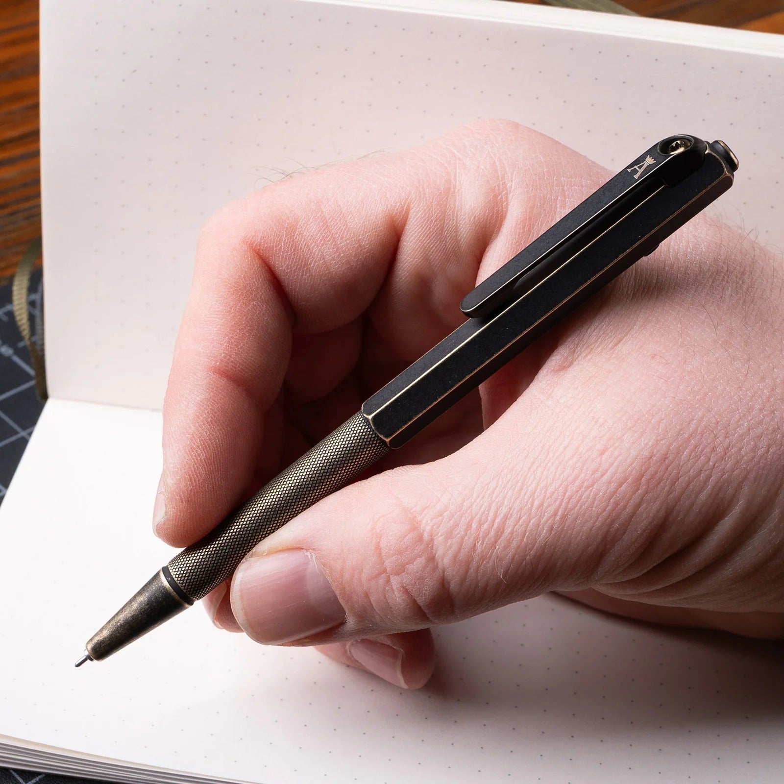 Ansø Pen x Tactile Turn - Blackened Brass - Pens | Last Manner