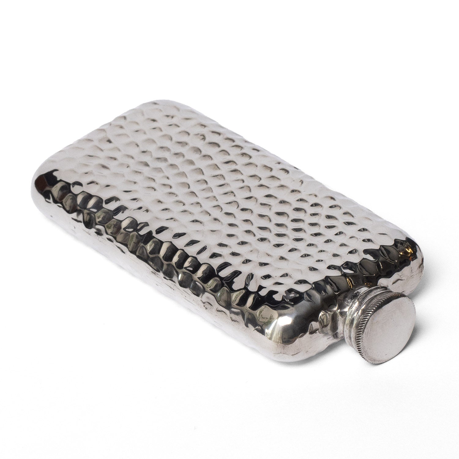 A.R. Wentworth 3oz Top Pocket Flask - Hammered Pewter - Flask | Last Manner