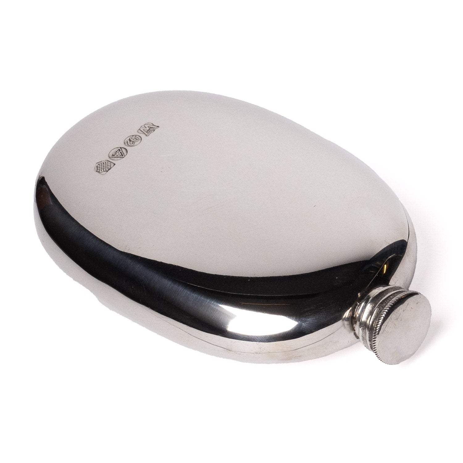 A.R. Wentworth 4oz Oval Flask - Pewter - Flask | Last Manner