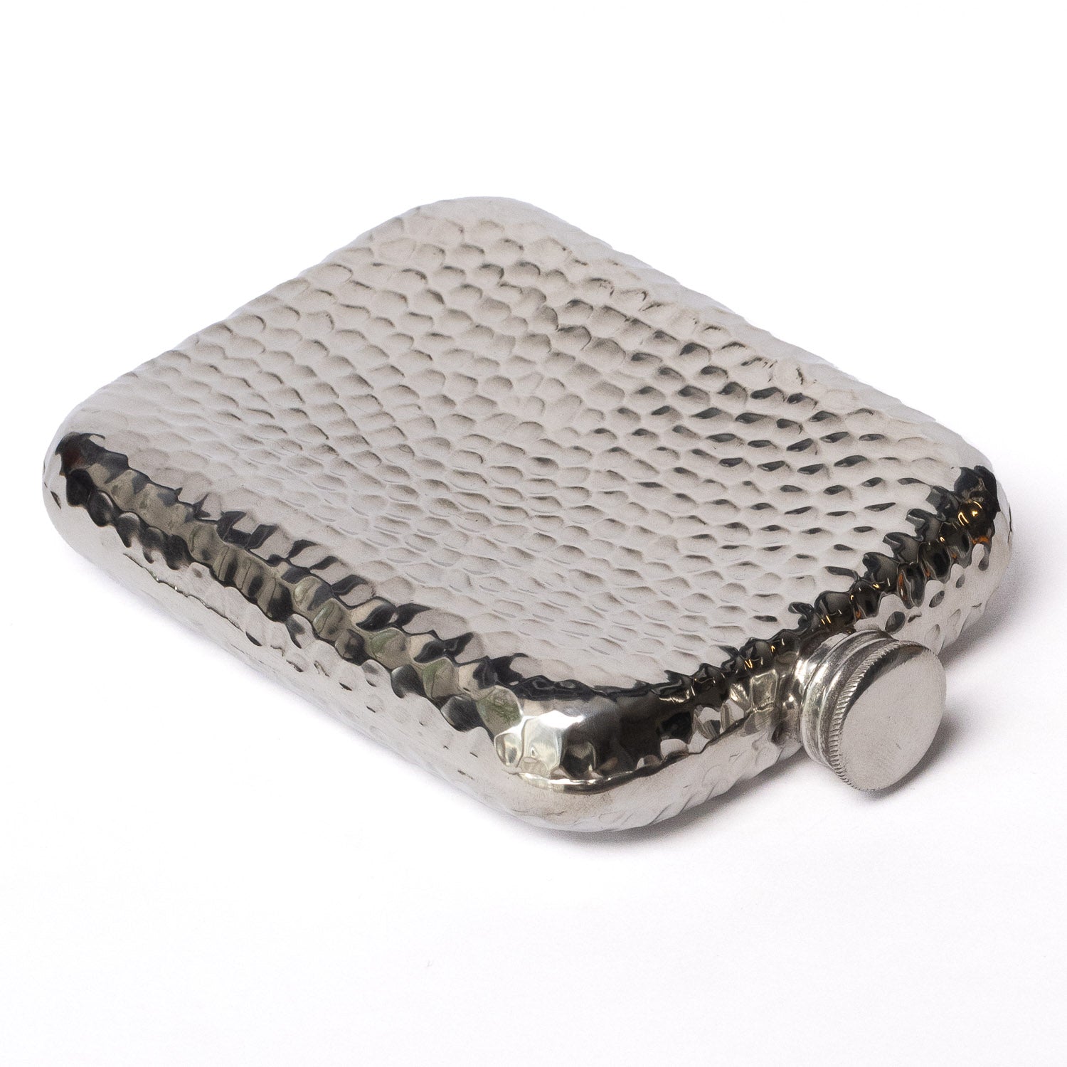 A.R. Wentworth 6oz Pocket Flask - Hammered Pewter - Flask | Last Manner