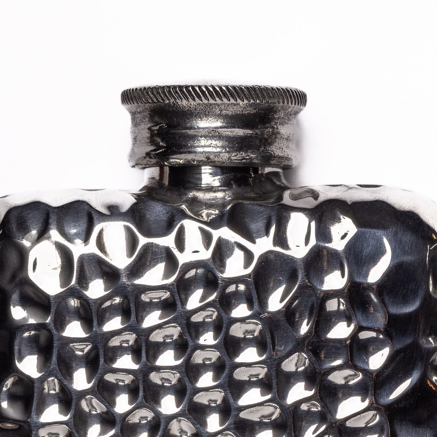 A.R. Wentworth 6oz Pocket Flask - Hammered Pewter - Flask | Last Manner