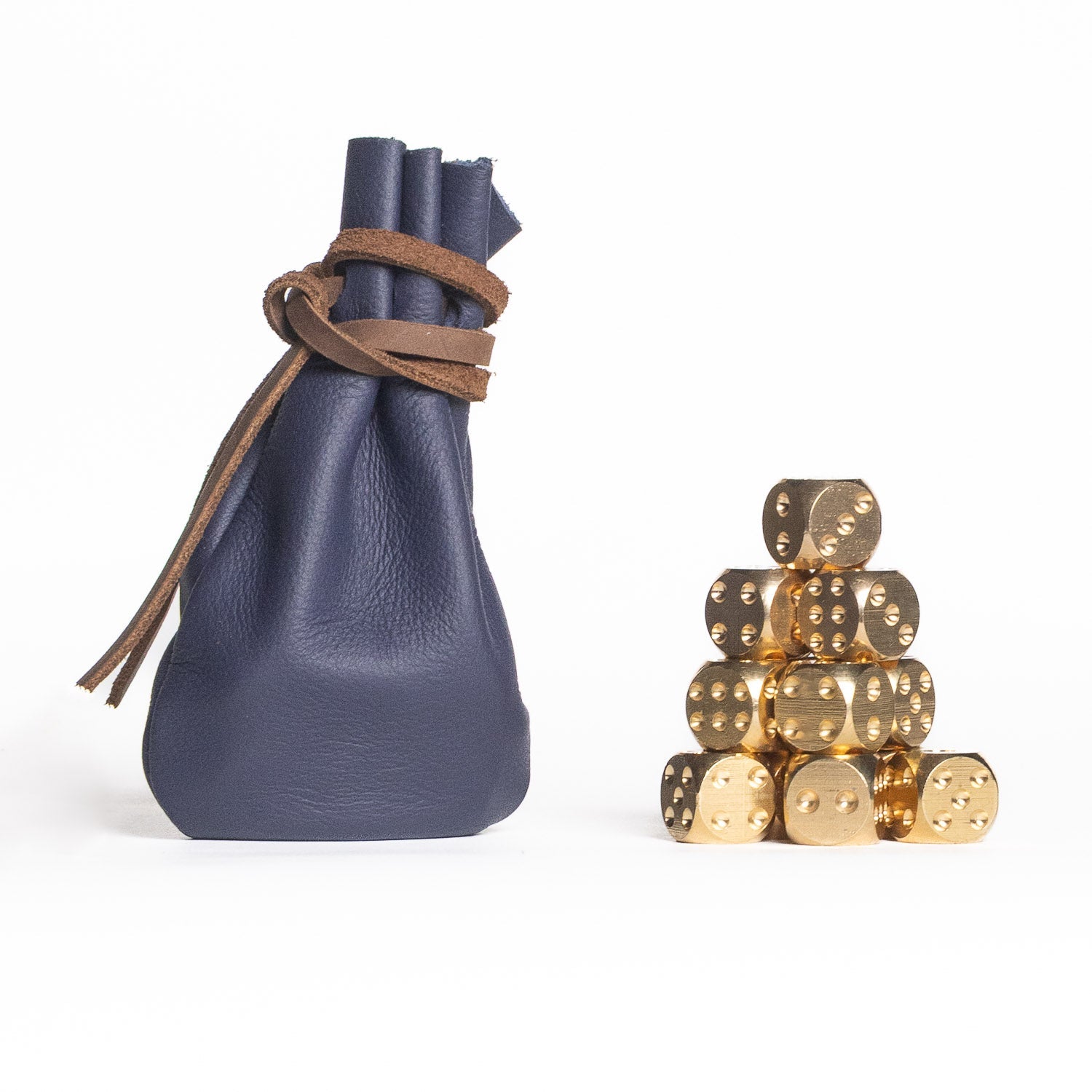 Brass Dice Set – Pair, Set of 6, or Full Set of 12 - Dice | Last Manner