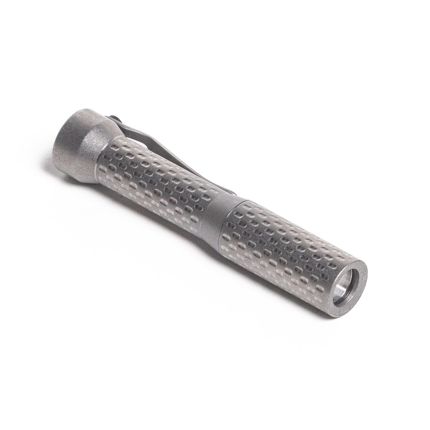 Dawson Machine Craft Divot Slimmer Flashlight - Tumbled Titanium - Flashlight | Last Manner