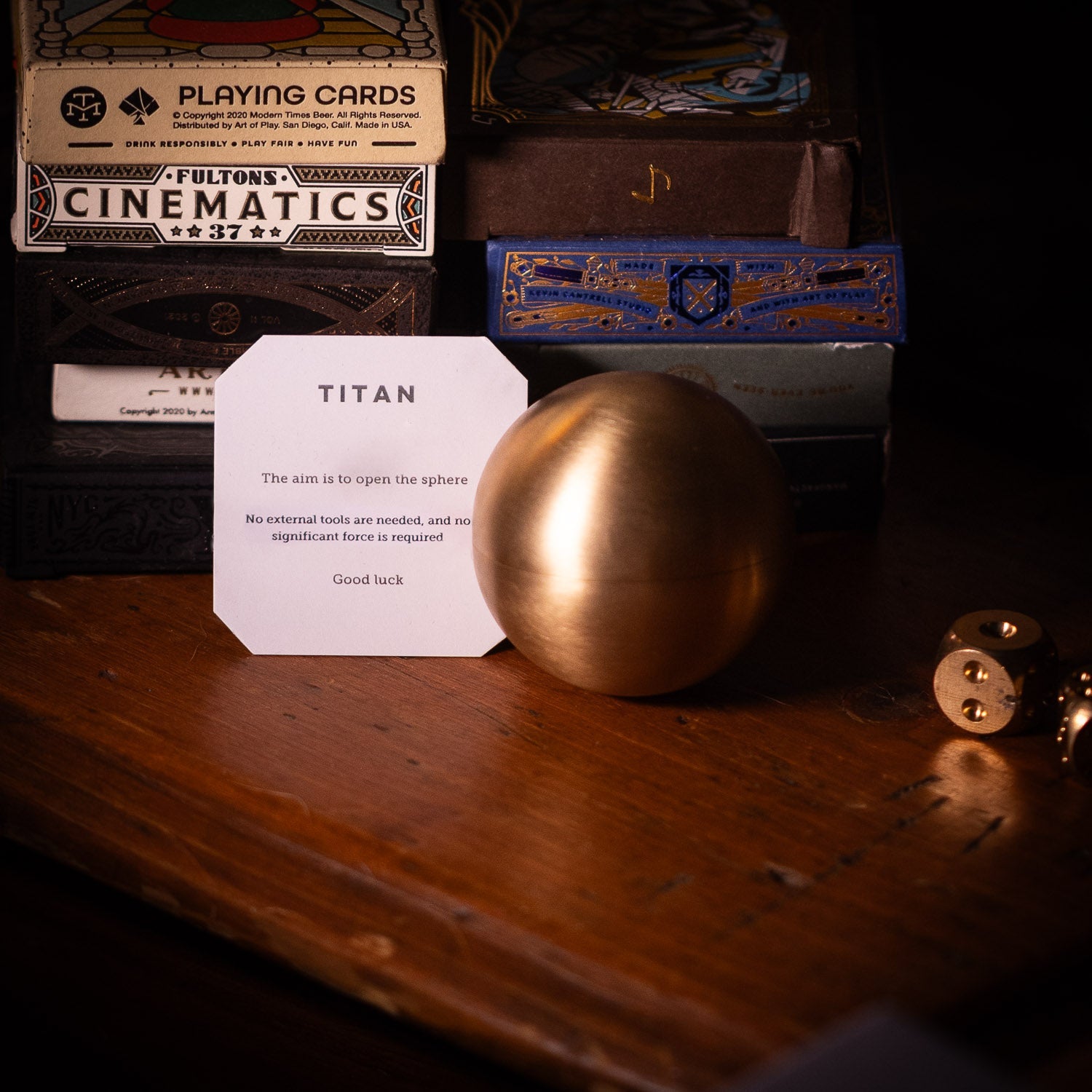 Felix Ure "Titan" Mechanical Puzzle - Brass - Mechanical Puzzle | Last Manner