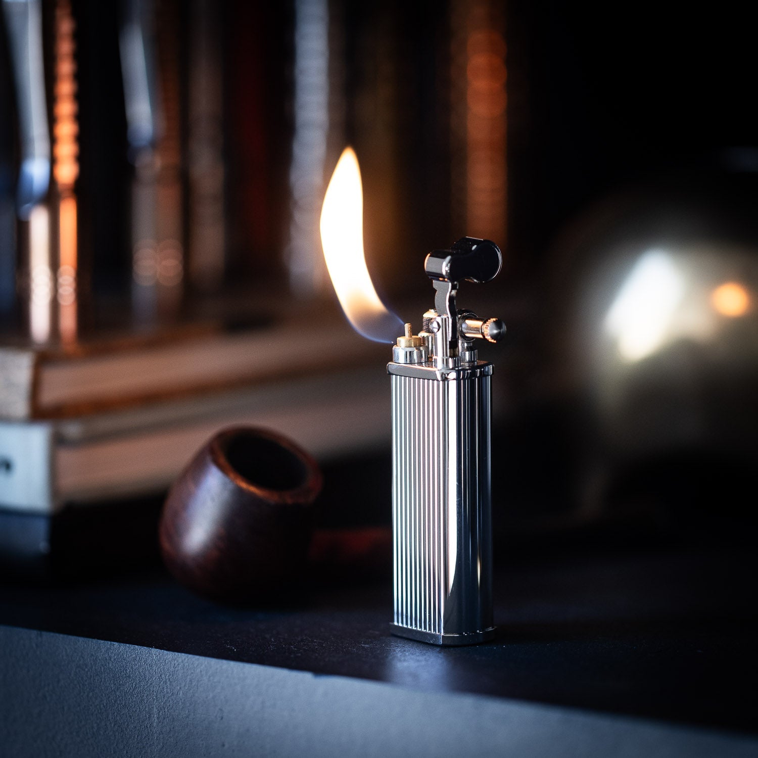 Kiribi Kenshi Pipe Lighter - Mizo Silver - Lighter | Last Manner