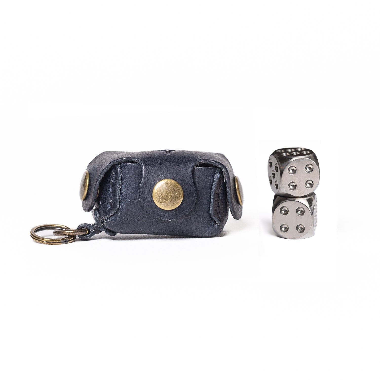 Last Manner Leather Keychain Bag w/Dice - Keychain | Last Manner