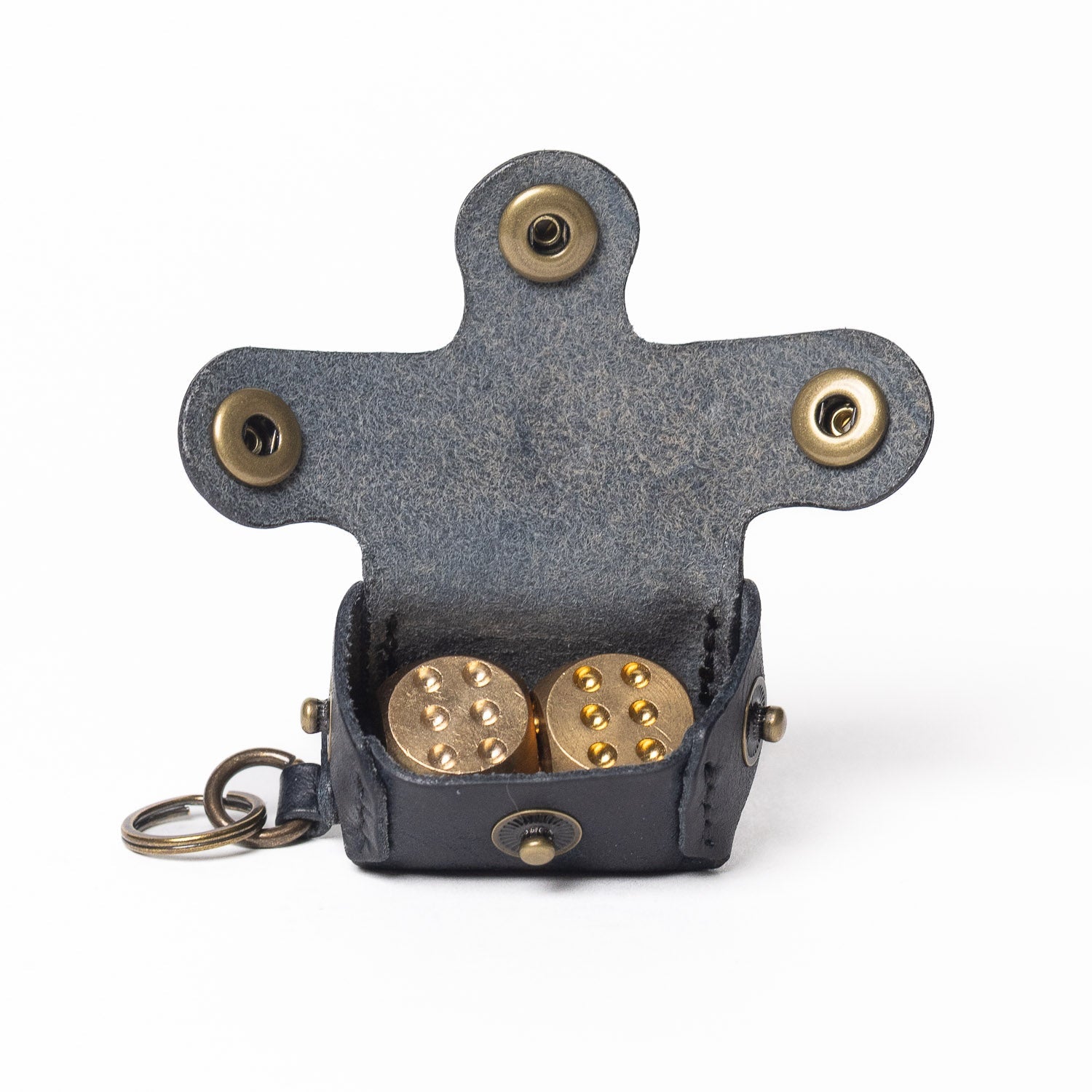 Last Manner Leather Keychain Bag w/Dice - Keychain | Last Manner