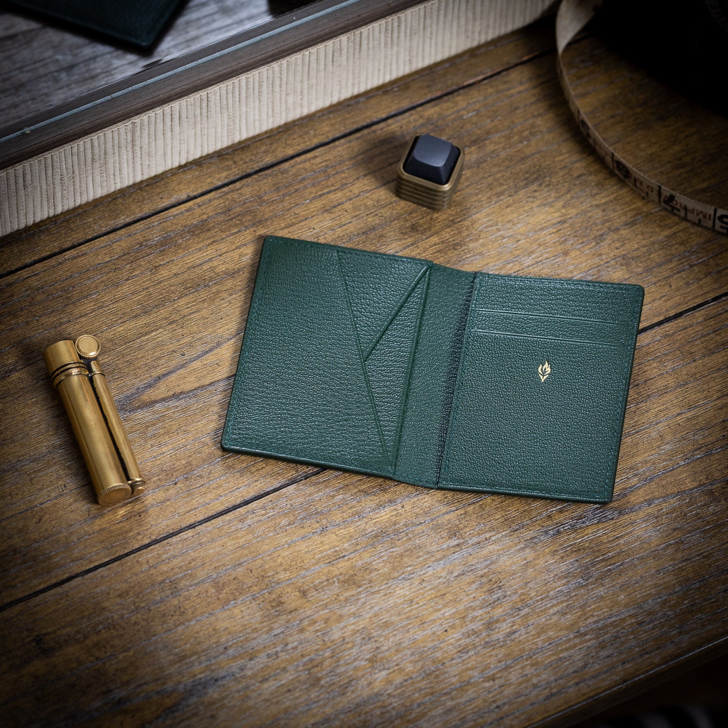 Last Manner Shell Cordovan Bifold Wallet — Black & Forest Green - Wallets | Last Manner