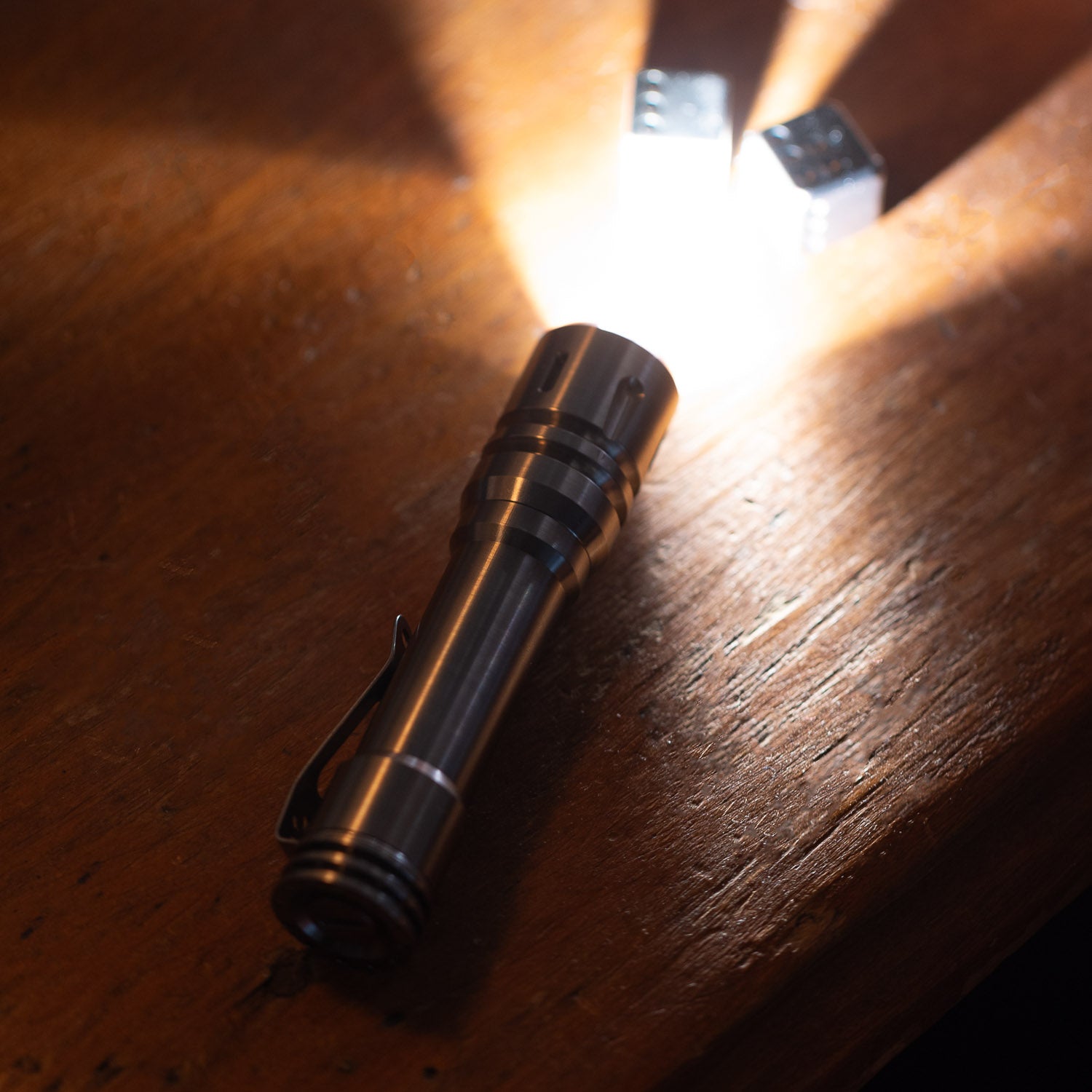 ReyLight LANapple Flashlight - Smooth Titanium - Flashlight | Last Manner