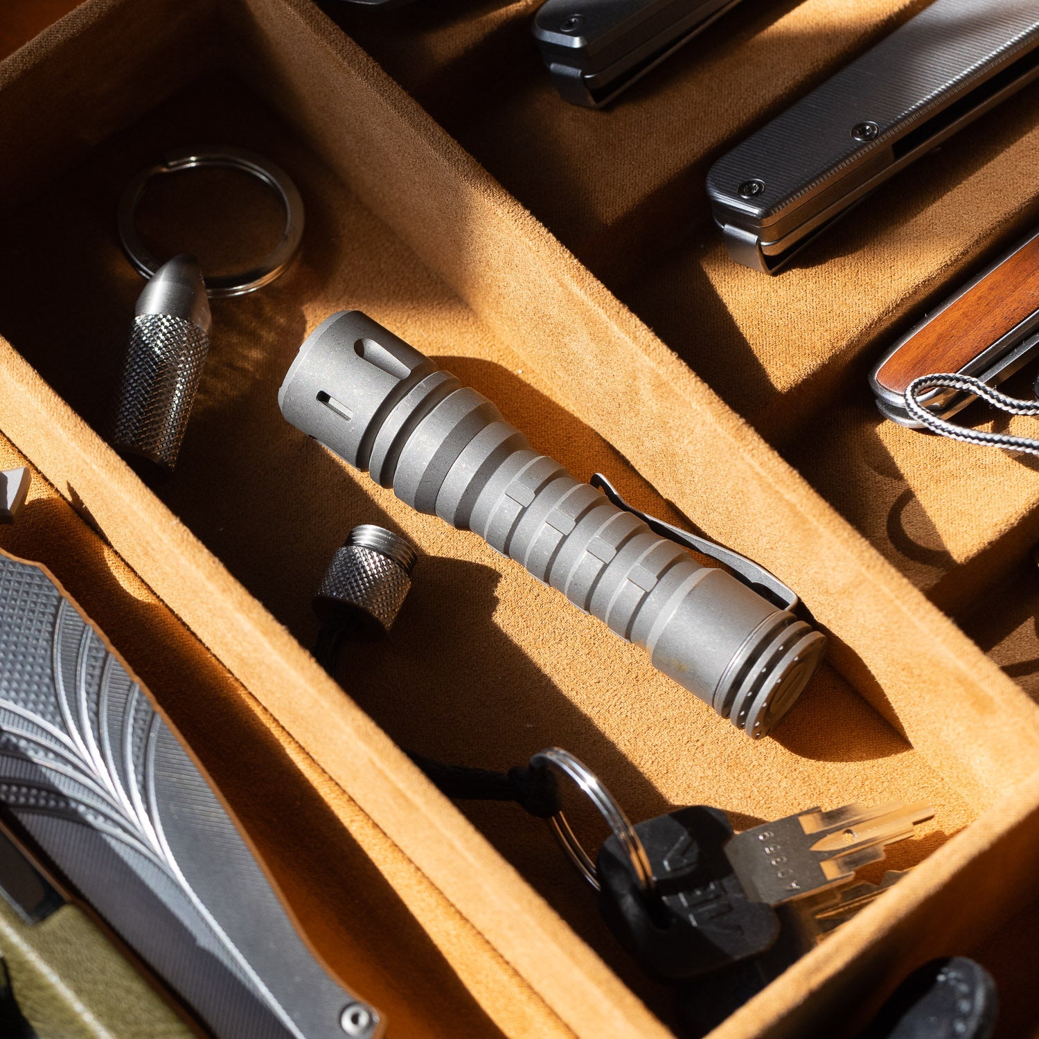 ReyLight LANapple Flashlight - Stonewashed Titanium - Flashlight | Last Manner