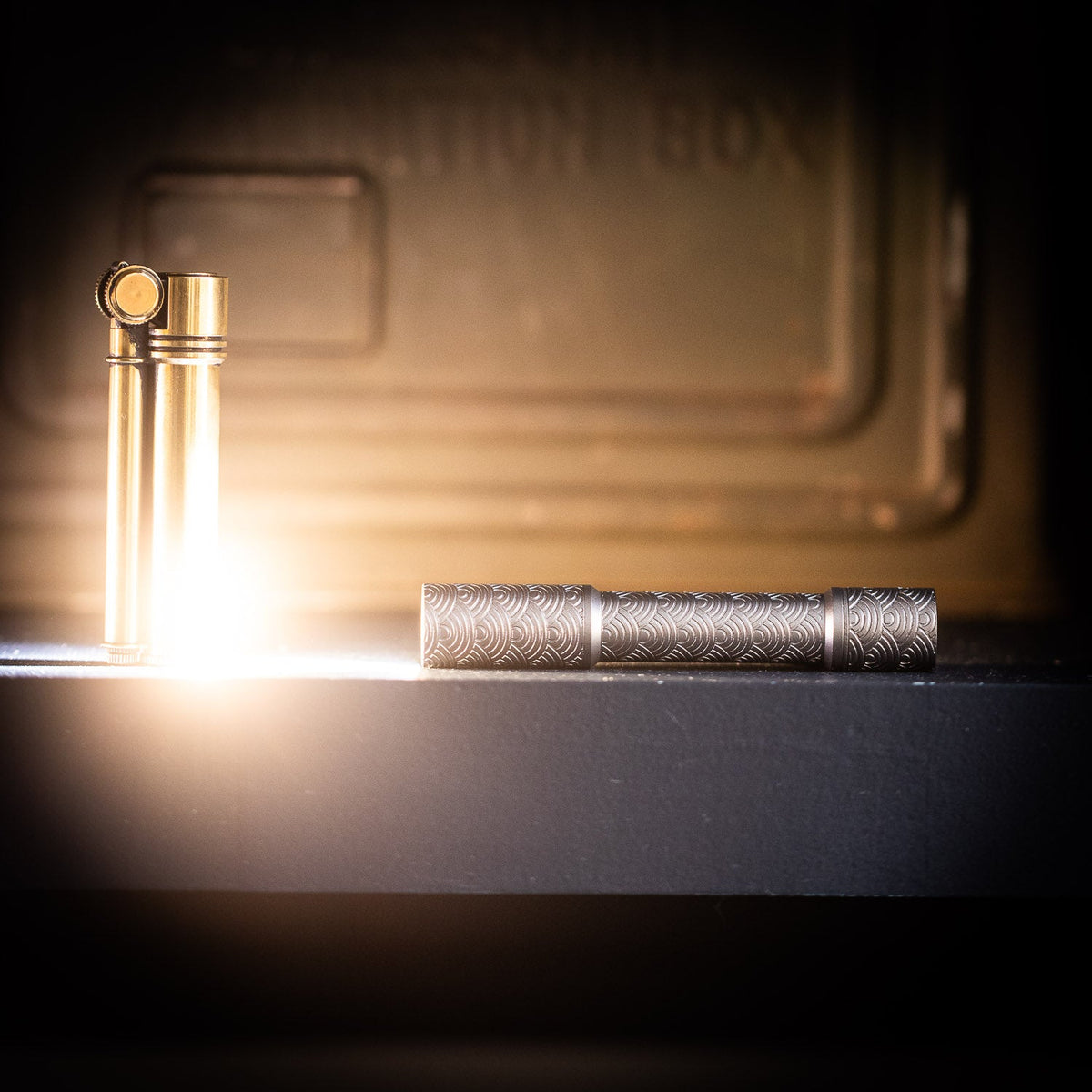 ReyLight Pineapple Mini Flashlight MK3 - Ti (Full) Seigaiha - Flashlight | Last Manner