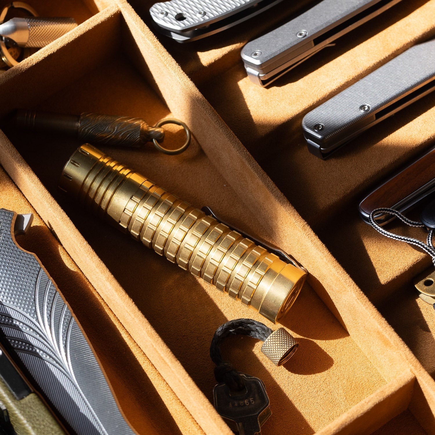 ReyLight Triple Dawn Flashlight - Brass - Flashlight | Last Manner