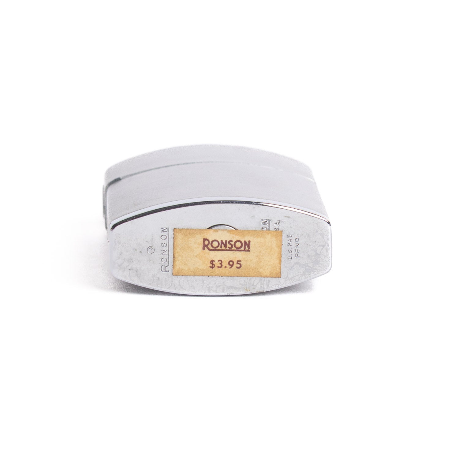 Ronson Vintage Windlite Lighter – Brushed Chrome with Chevron Lid - Lighter | Last Manner