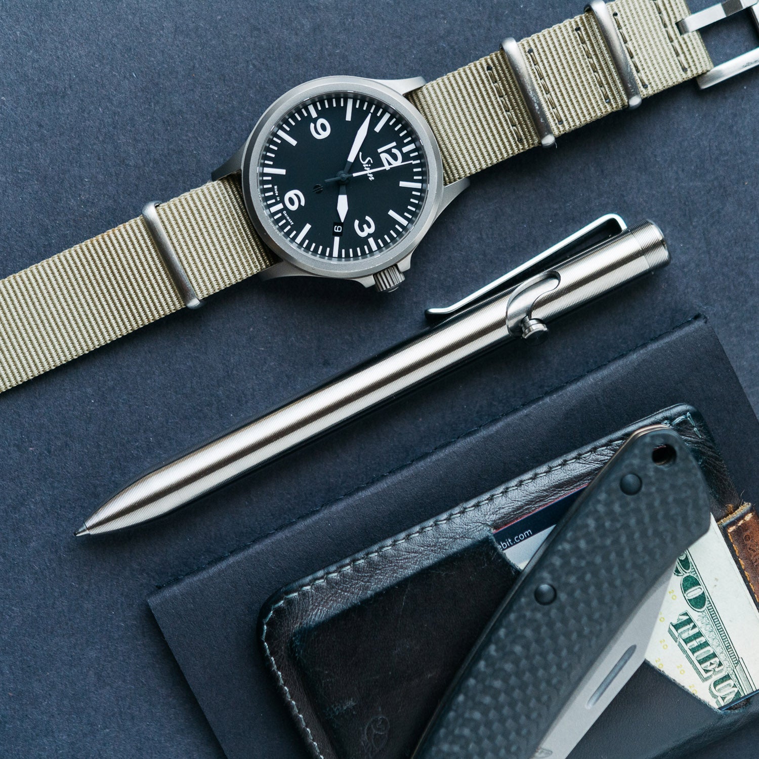 Tactile Turn Bolt Action Pen - Titanium (Short) - Pens | Last Manner