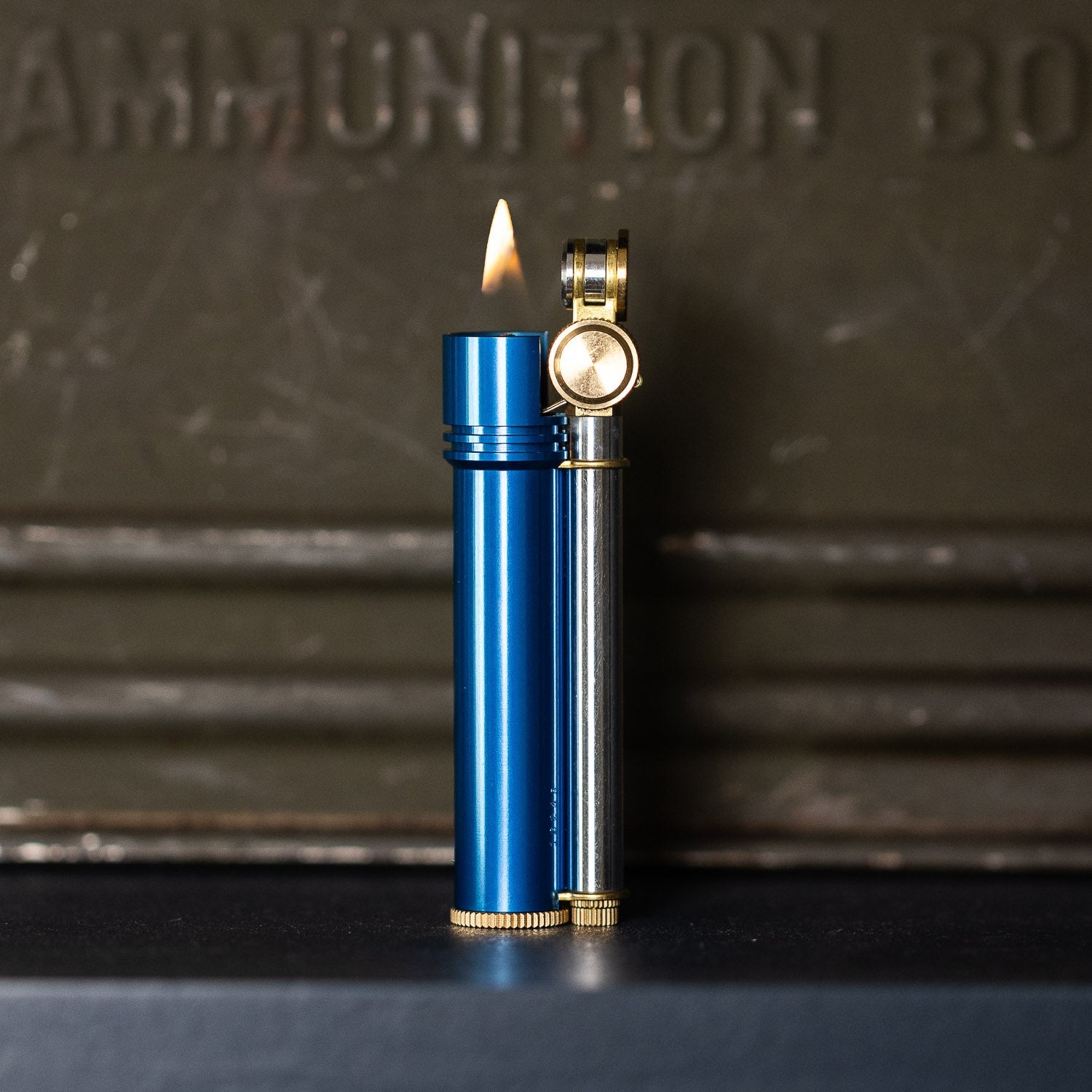 Tokyo Pipe Co Douglass Field L Lighter - Blue Aluminum - Lighter | Last Manner