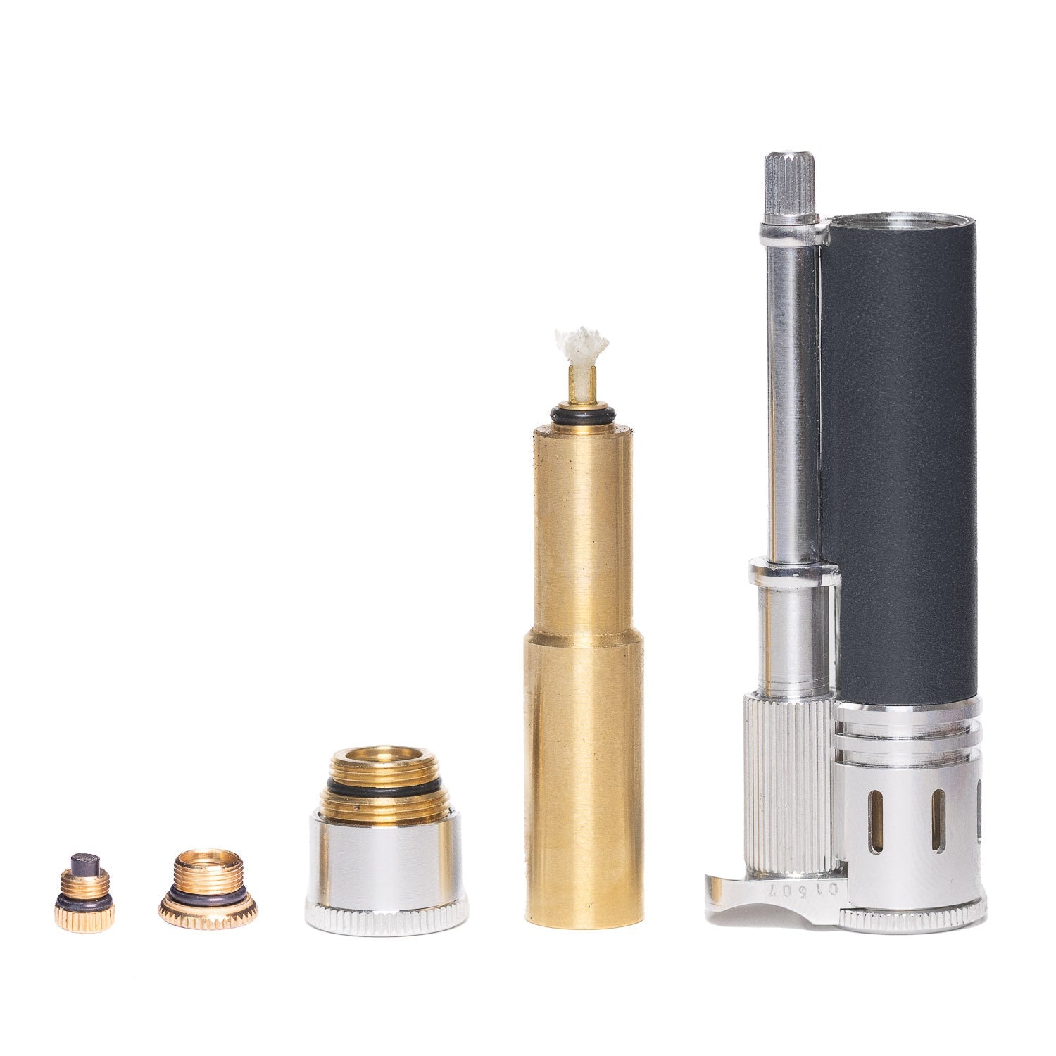 Tokyo Pipe Co Douglass Field S+ Lighter - Duralumin & Black Leather - Lighter | Last Manner