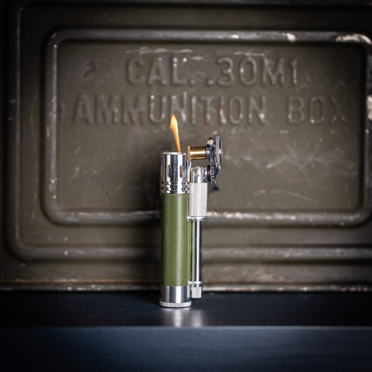 Tokyo Pipe Co Douglass Field S+ Lighter - Duralumin & Leather - Lighter | Last Manner