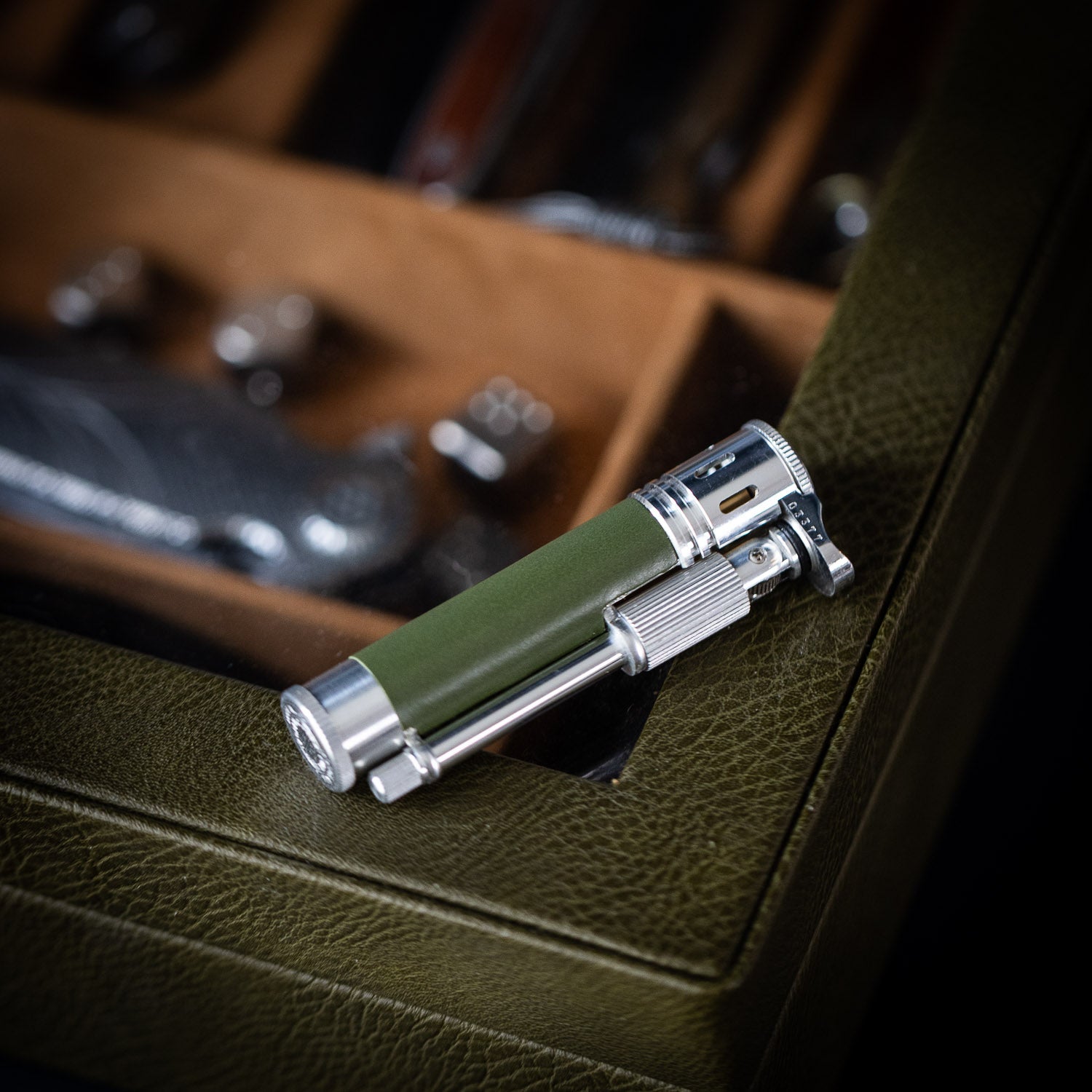 Tokyo Pipe Co Douglass Field S+ Lighter - Duralumin & Leather - Lighter | Last Manner