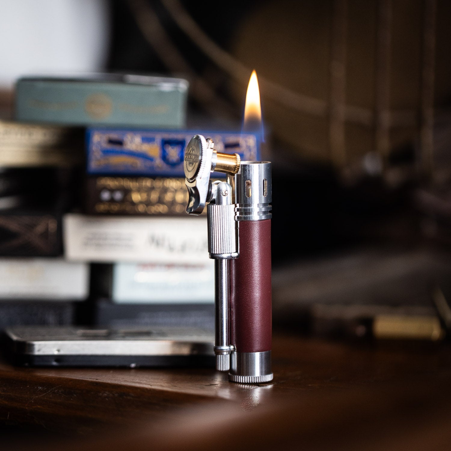 Tokyo Pipe Co Douglass Field S+ Lighter - Duralumin & Leather - Lighter | Last Manner