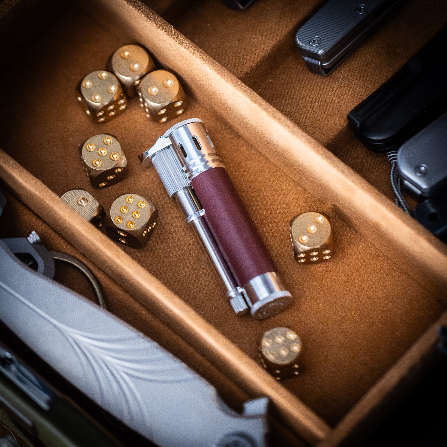 Tokyo Pipe Co Douglass Field S+ Lighter - Duralumin & Leather - Lighter | Last Manner