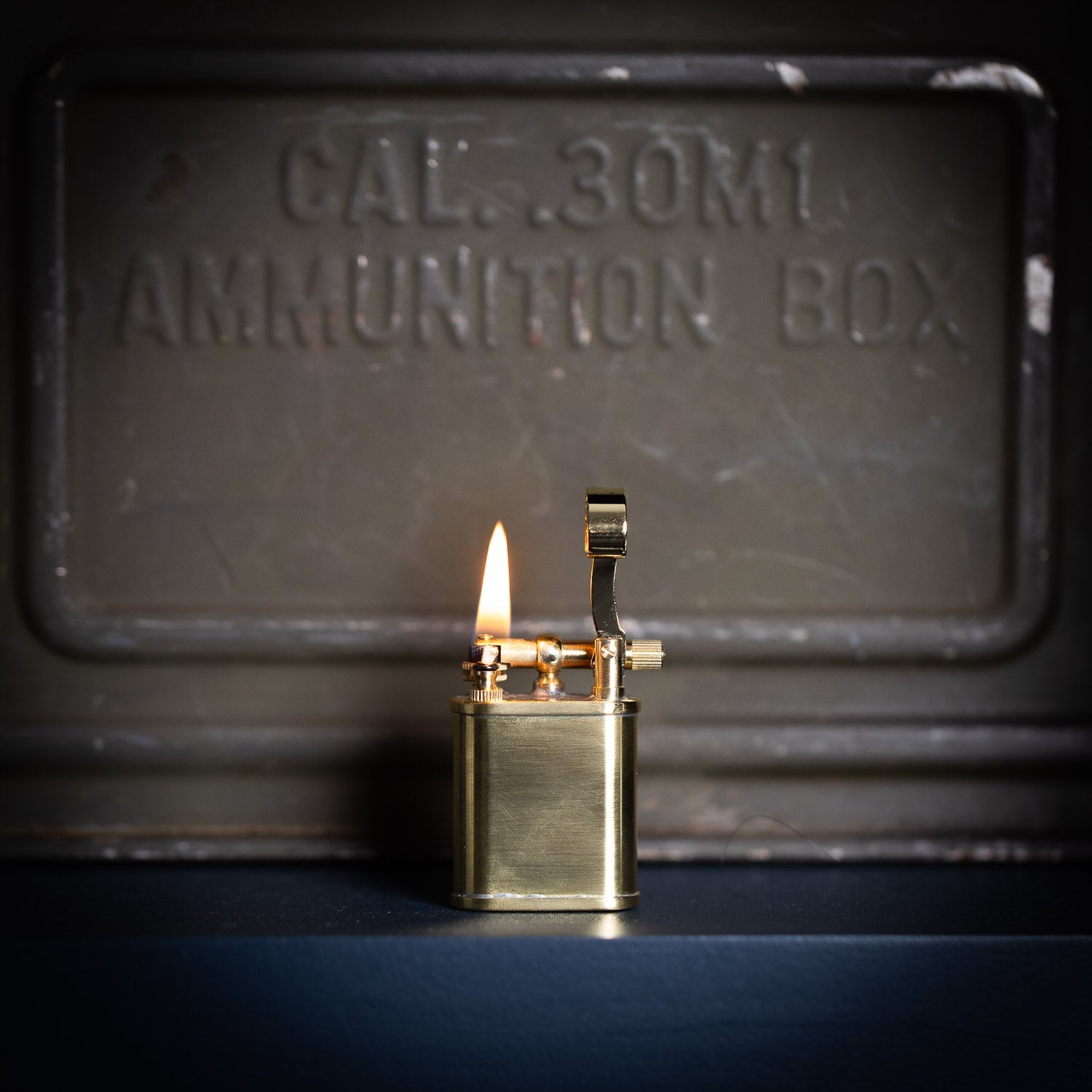 Tsubota Pearl NB Petrol Lighter - Brass - Lighter | Last Manner