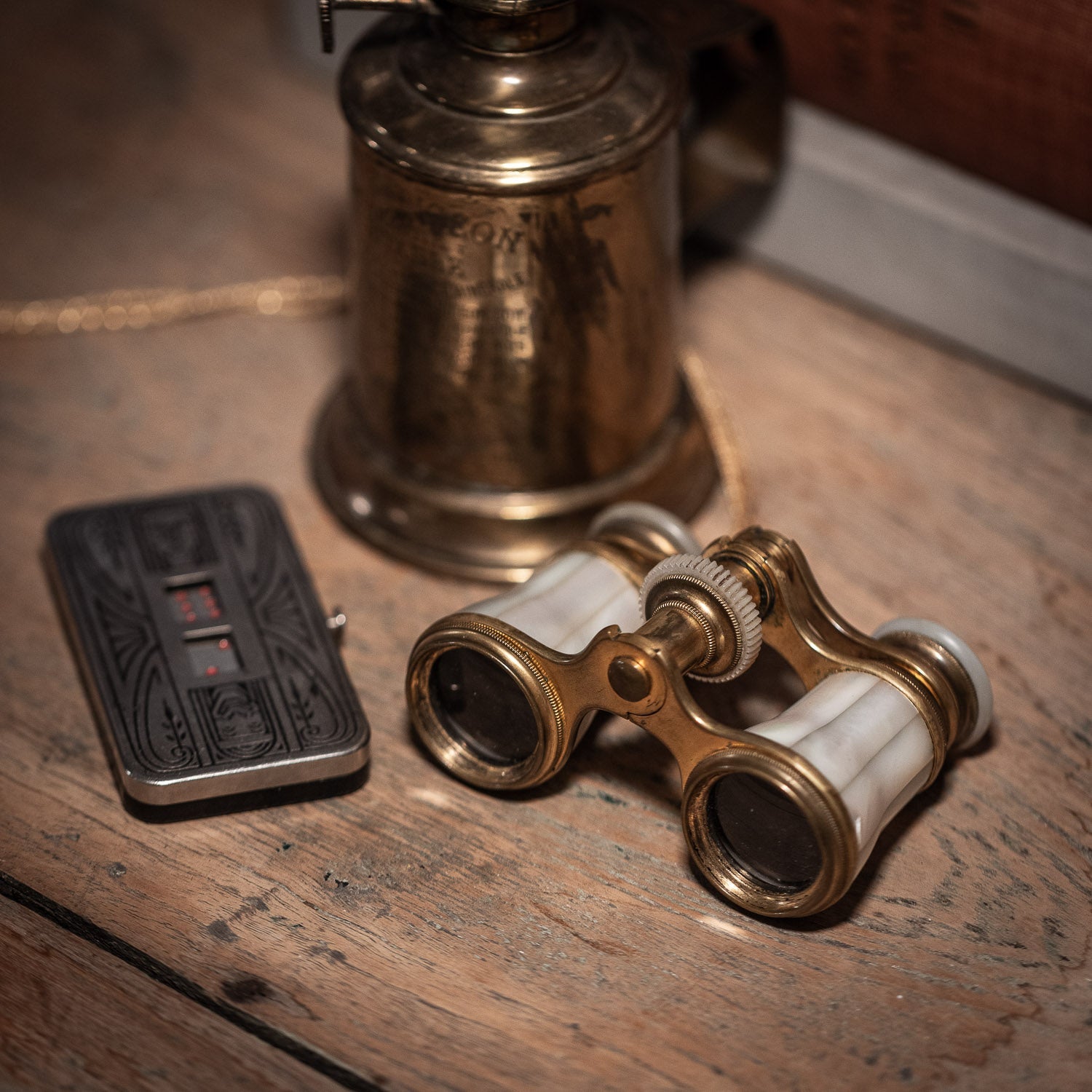 Vintage Audemair Opera Glasses - Brass & Mother of Pearl - Opera Glasses | Last Manner