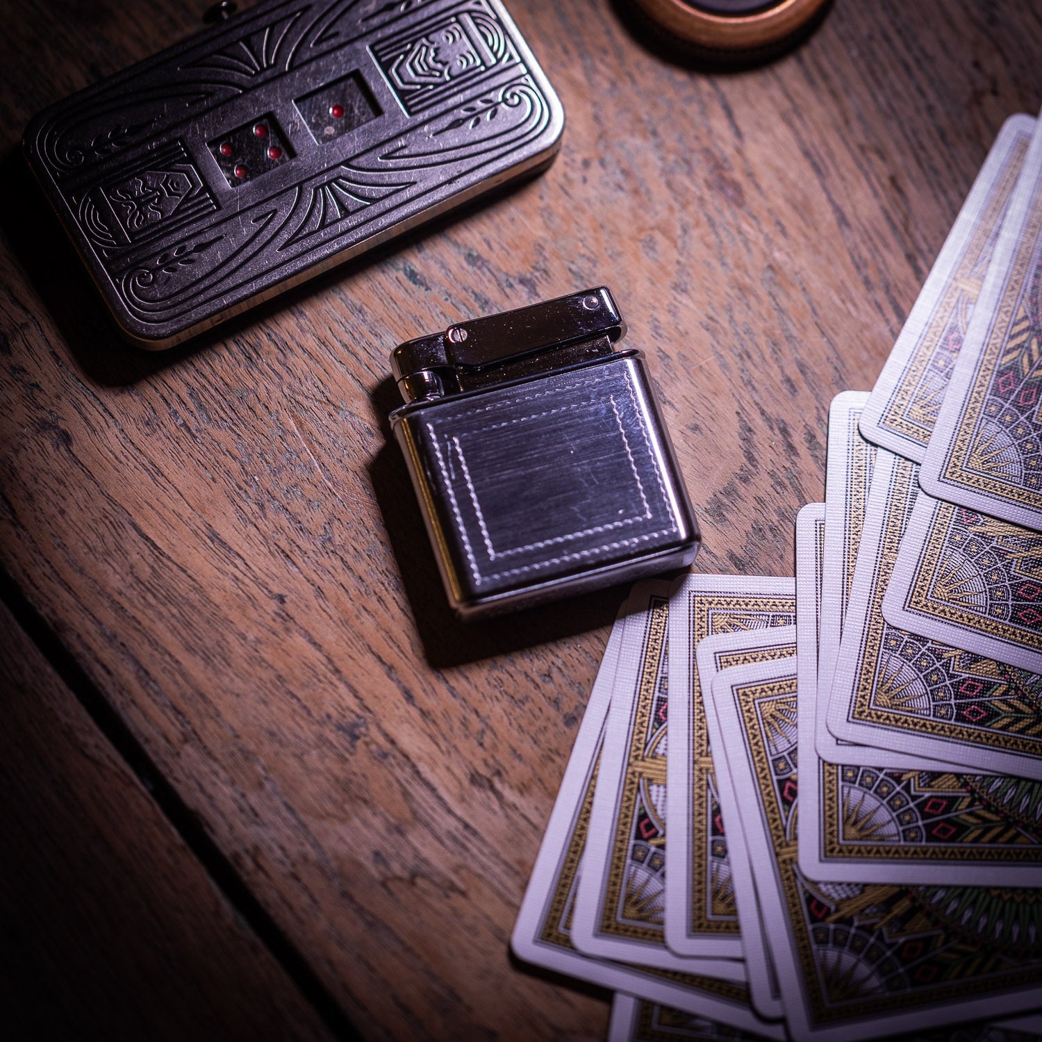 Vintage Kreisler Chrome Lighter with Double Wavy Frame - Lighter | Last Manner