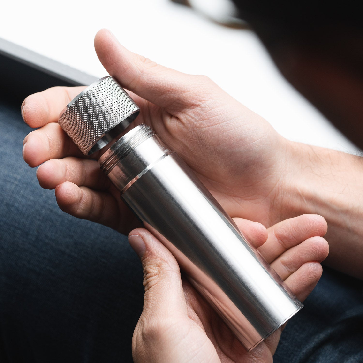 Wingback 100ml Hip Flask - Steel - Flask | Last Manner
