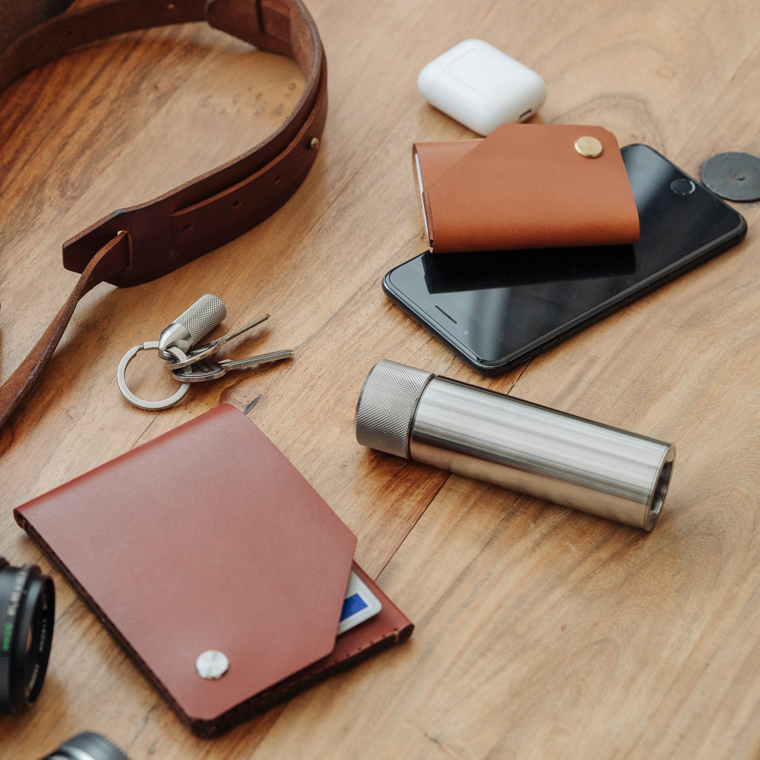 Wingback 100ml Hip Flask - Steel - Flask | Last Manner