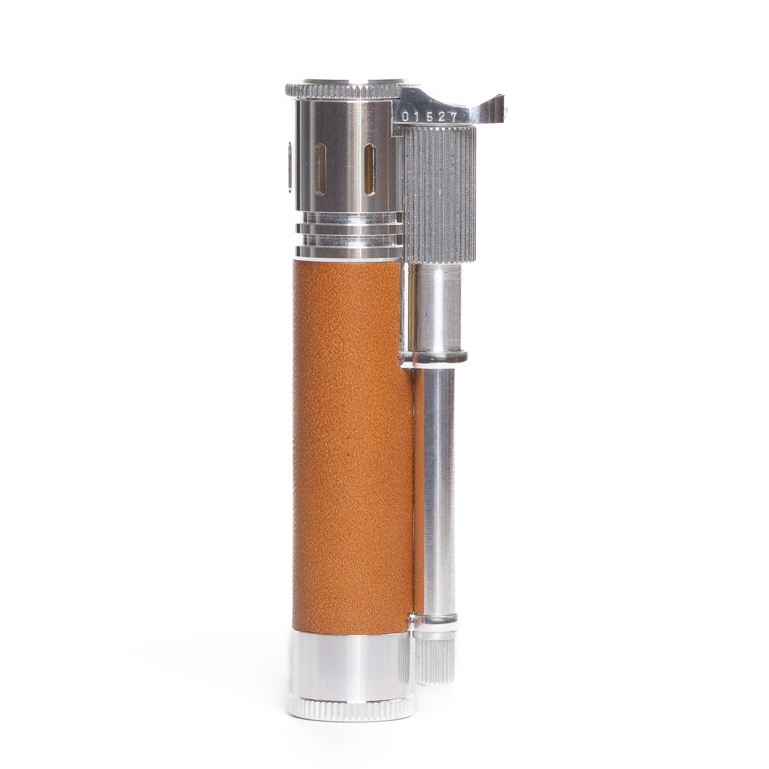 Tokyo Pipe Co Douglass Field S+ Lighter - Duralumin & Brown Leather - Lighter | Last Manner