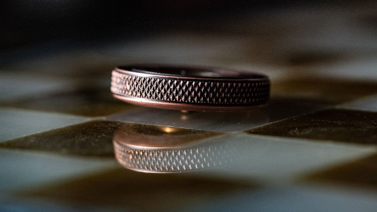 A side view of the Fiddle Foundry Fiddle Coin