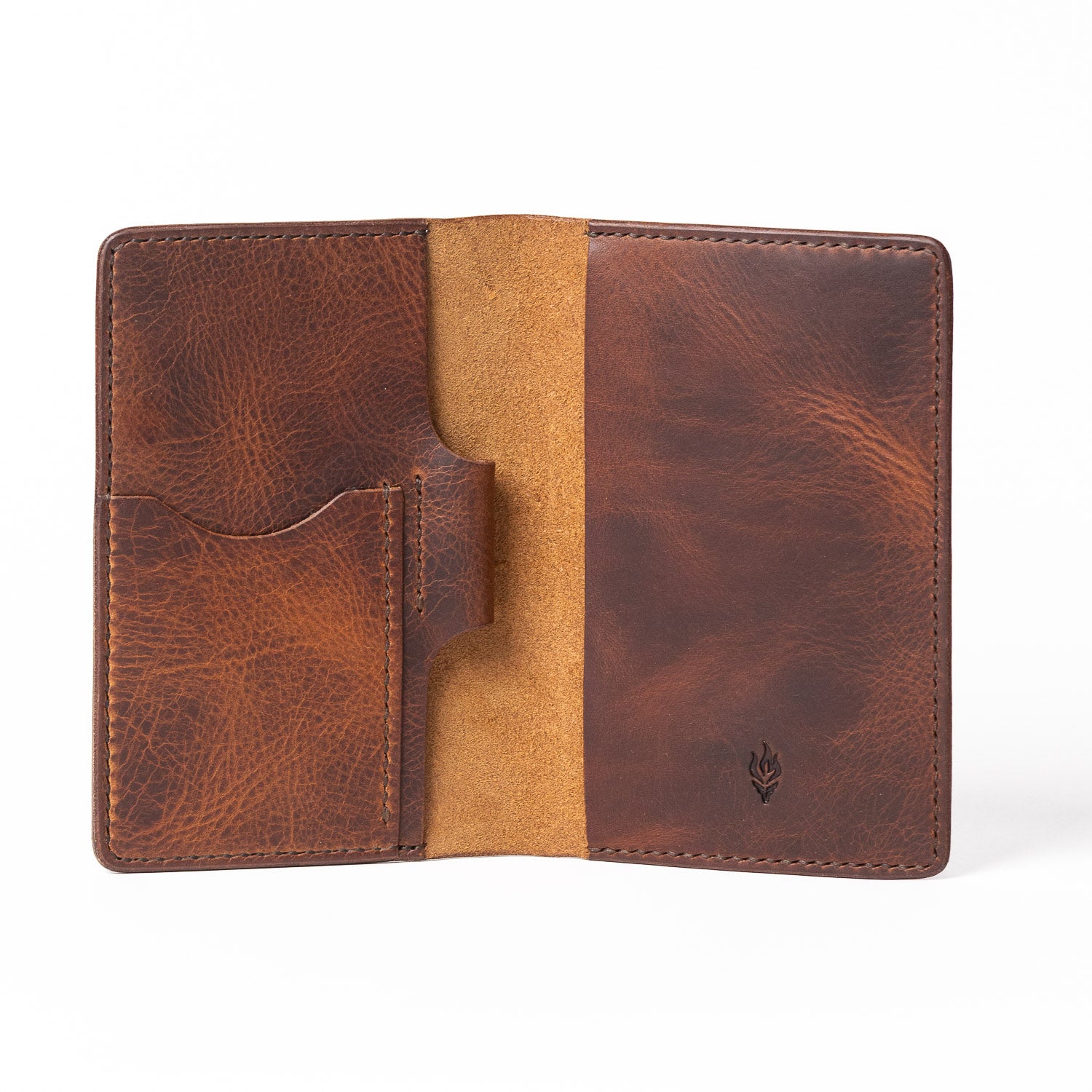 Last Manner Italian Leather Pocket Journal Cover - Cognac