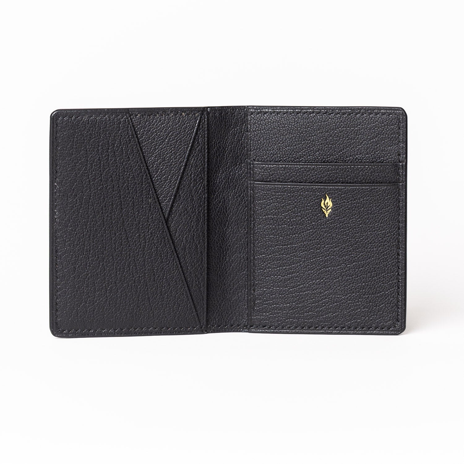 American Alligator & Chèvre Bifold Wallet - Black - Wallets | Last Manner