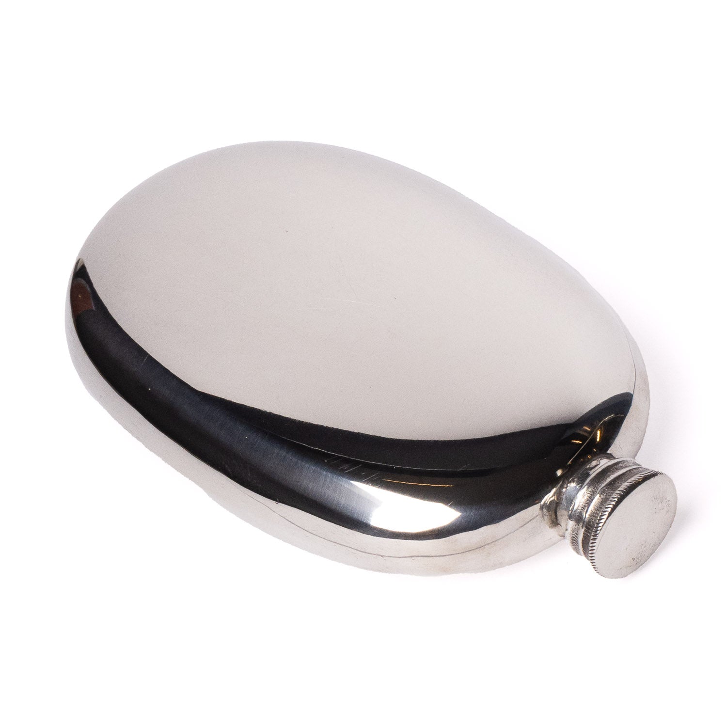 A.R. Wentworth 4oz Oval Flask - Pewter - Flask | Last Manner
