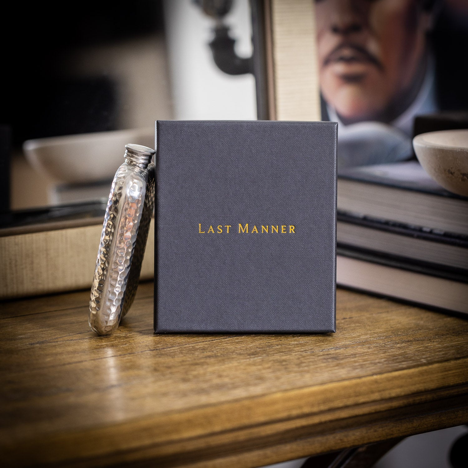 A.R. Wentworth 6oz Pocket Flask - Hammered Pewter - Flask | Last Manner
