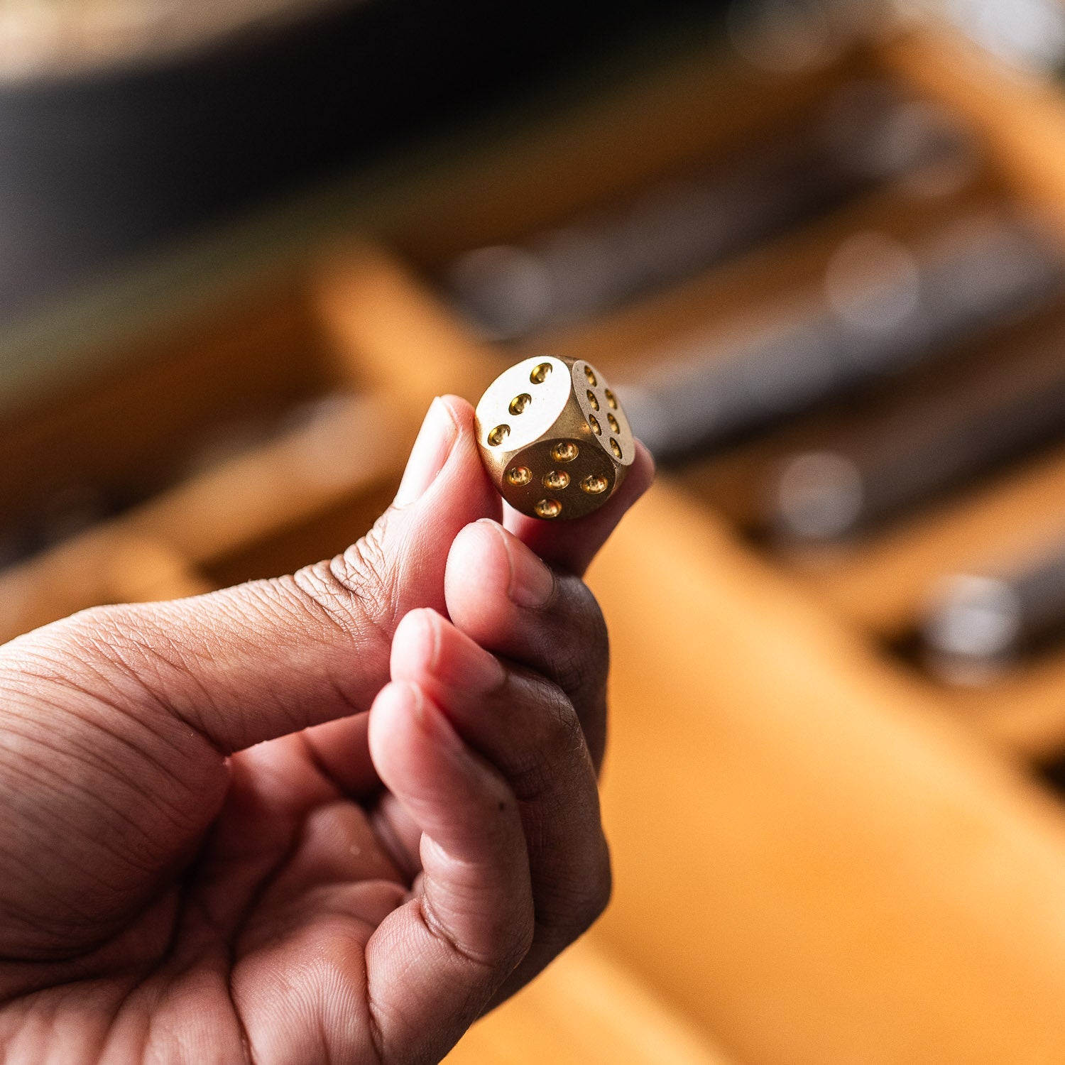 Brass Dice Set – Pair, Set of 6, or Full Set of 12 - Dice | Last Manner