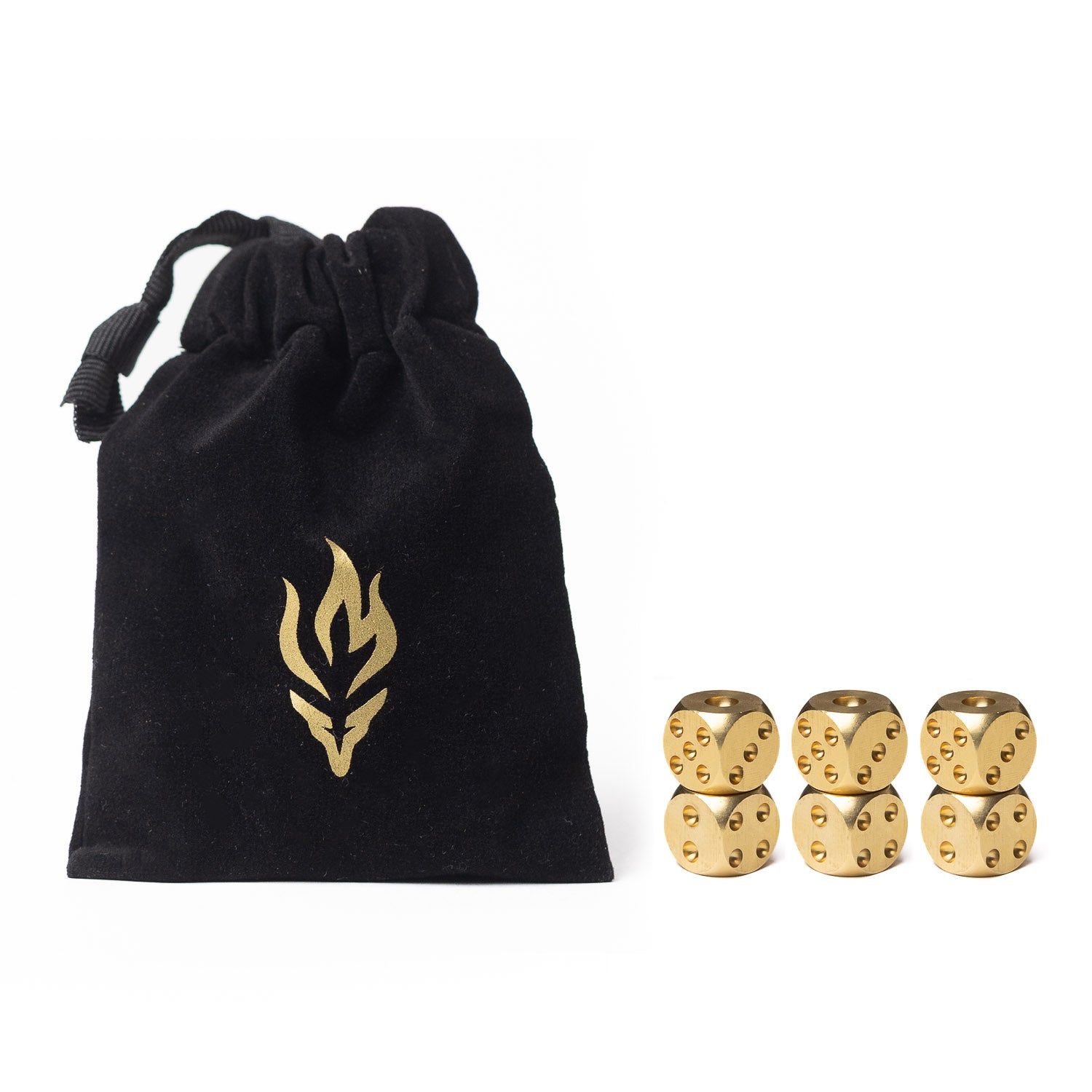 Brass Dice Set – Pair, Set of 6, or Full Set of 12 - Dice | Last Manner
