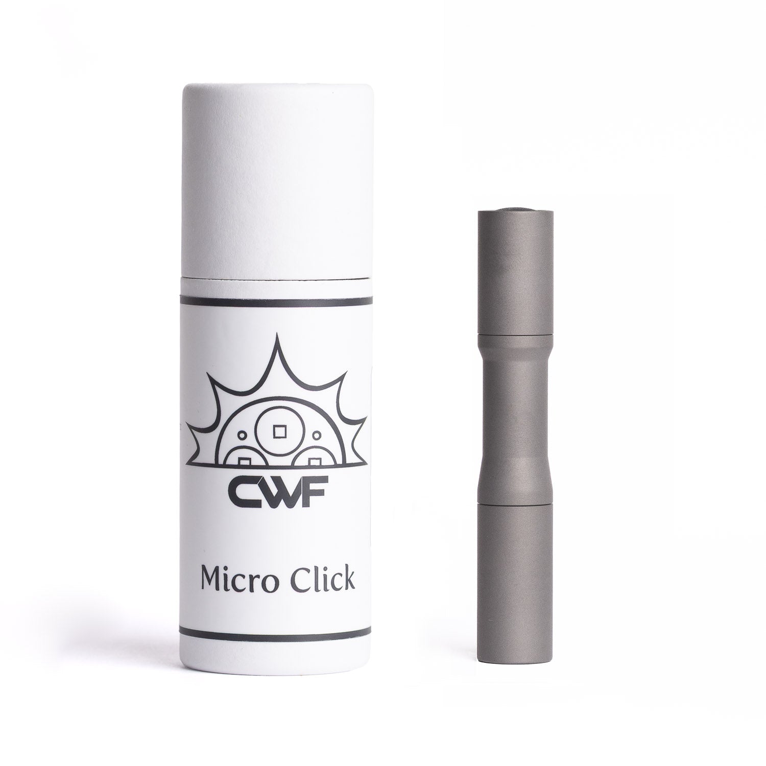 CWF Custom Micro Click Flashlight - Stonewashed Titanium (XPL) - Flashlight | Last Manner