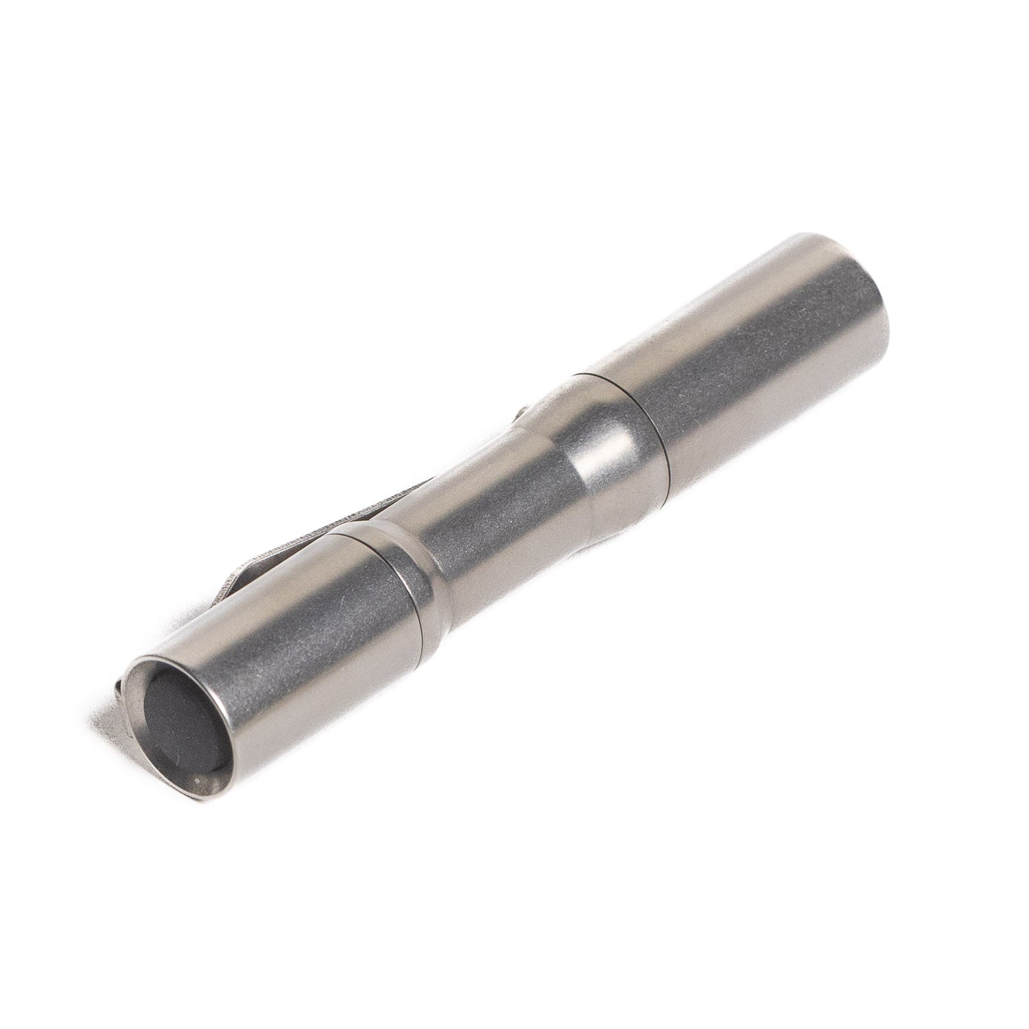 CWF Custom Micro Click Flashlight - Tumbled Titanium - Flashlight | Last Manner