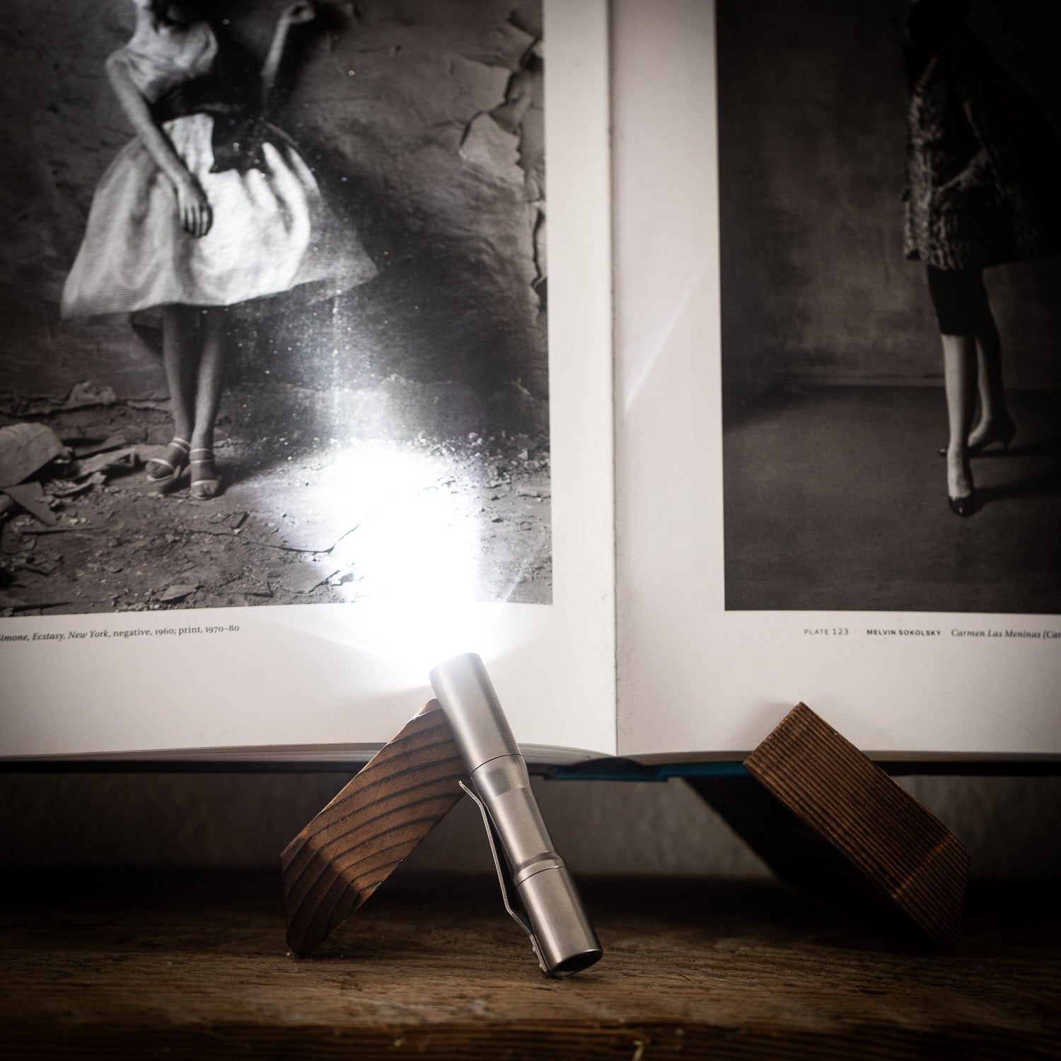 CWF Custom Micro Click Flashlight - Tumbled Titanium - Flashlight | Last Manner