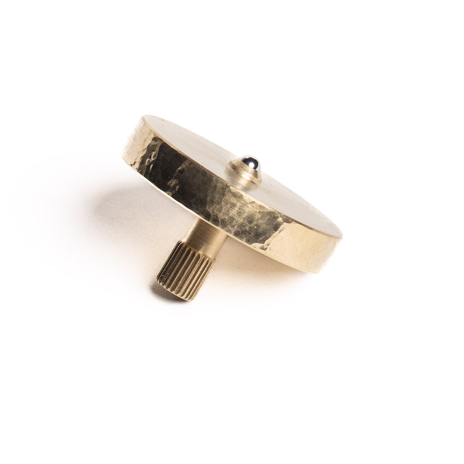 Felix Ure "Atom" Spinning Top - Hammered Brass - Spinning Top | Last Manner