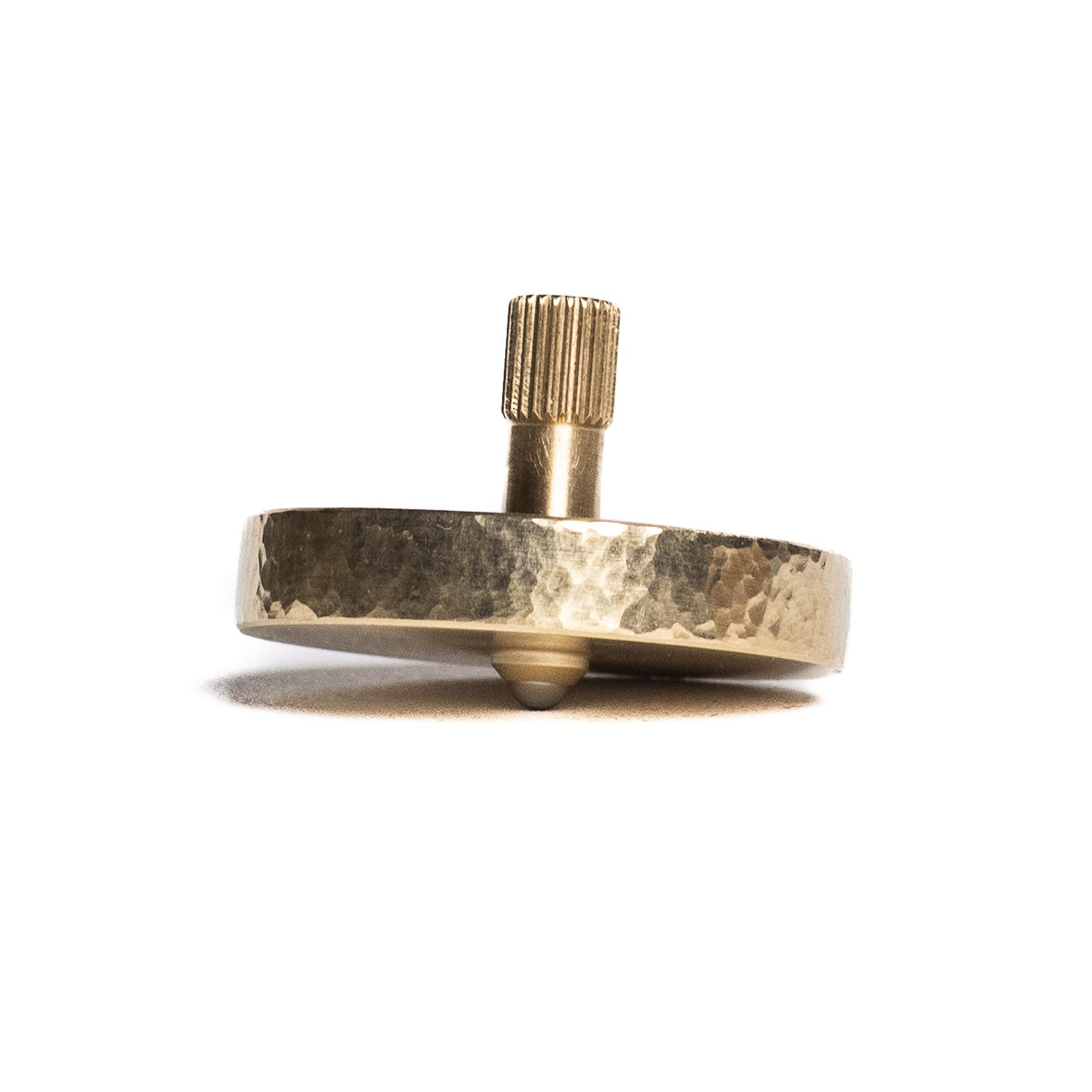 Felix Ure "Atom" Spinning Top - Hammered Brass - Spinning Top | Last Manner