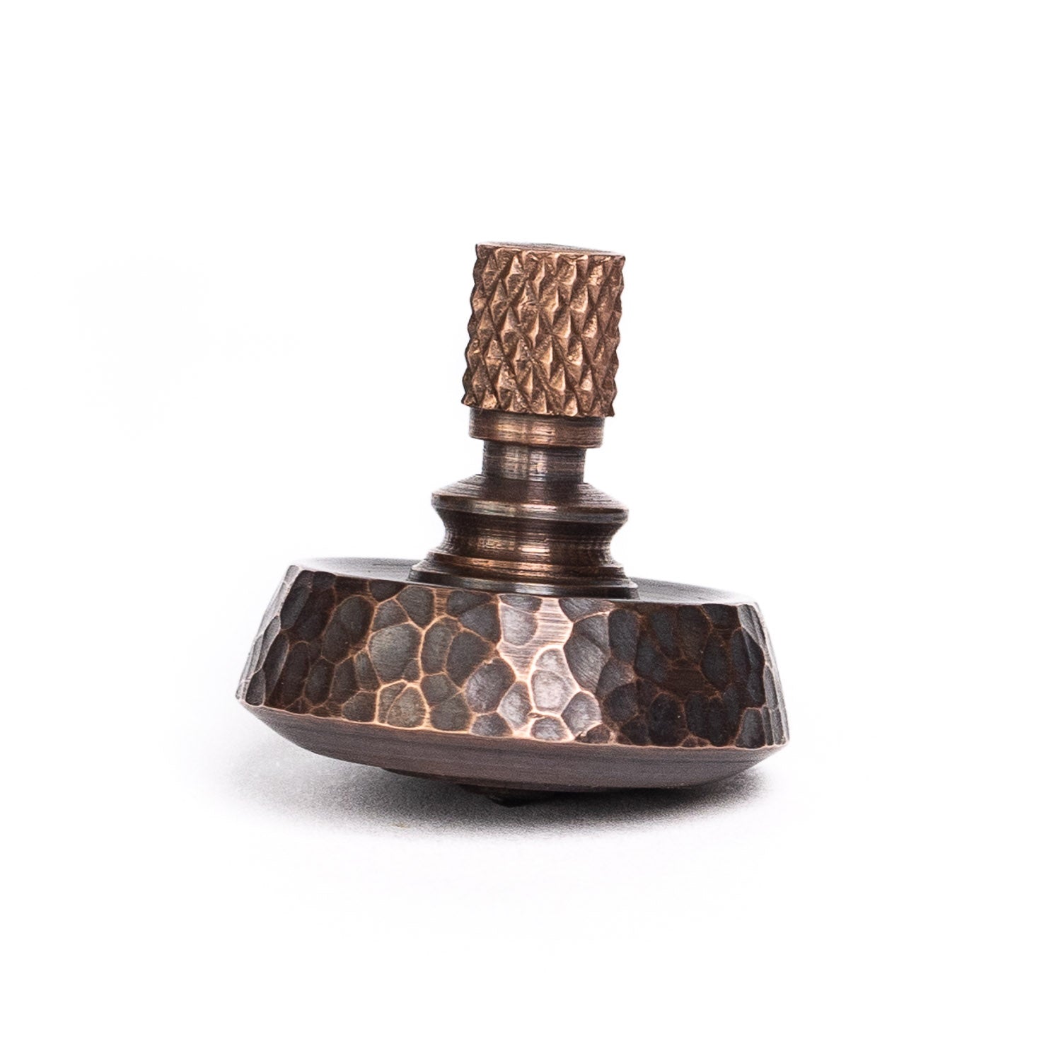 Fiddle Foundry Spinning Top - Hammered Copper - Spinning Top | Last Manner