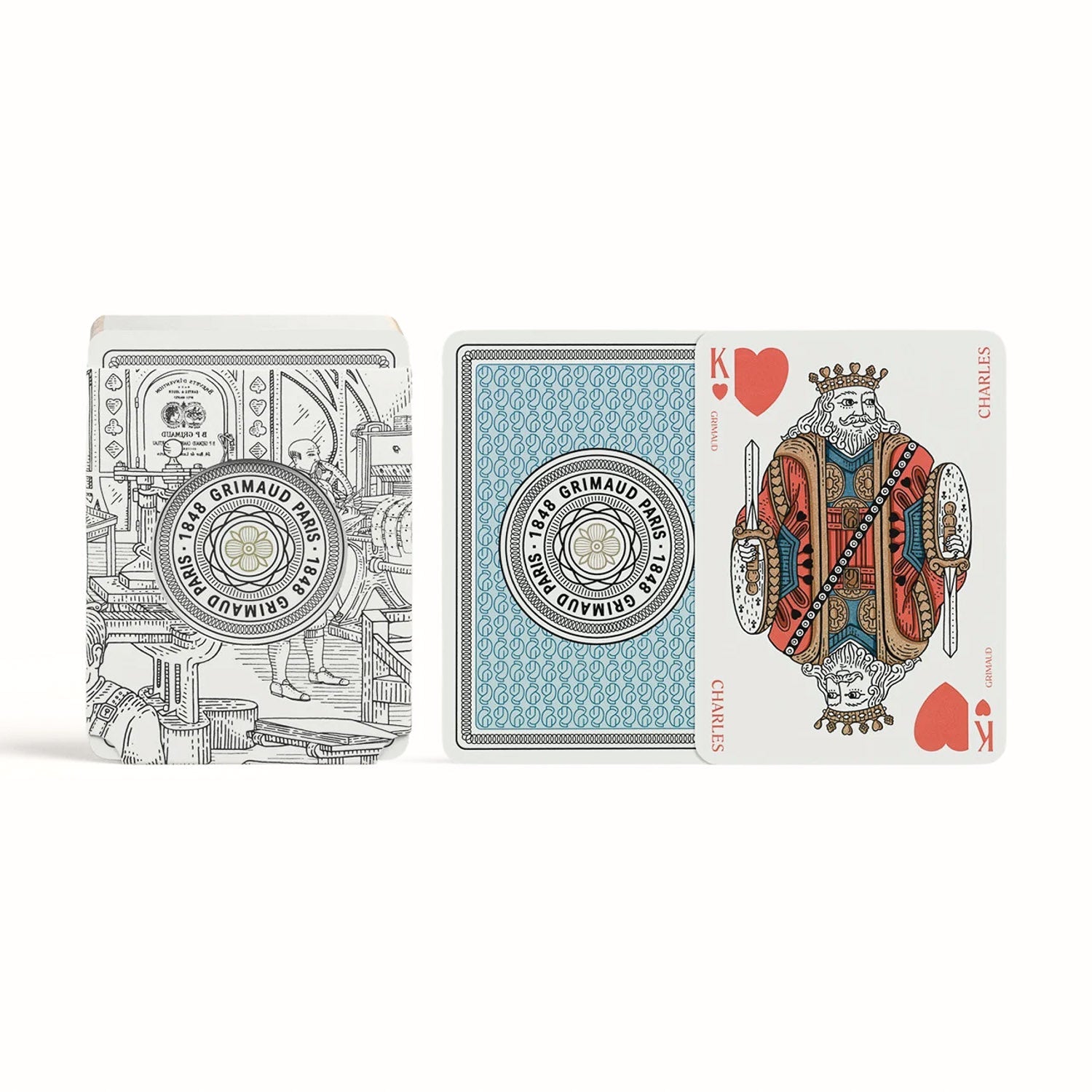 Grimaud N°200: Cartes à Jouer Playing Cards - Dolphin Blue - Playing Cards | Last Manner