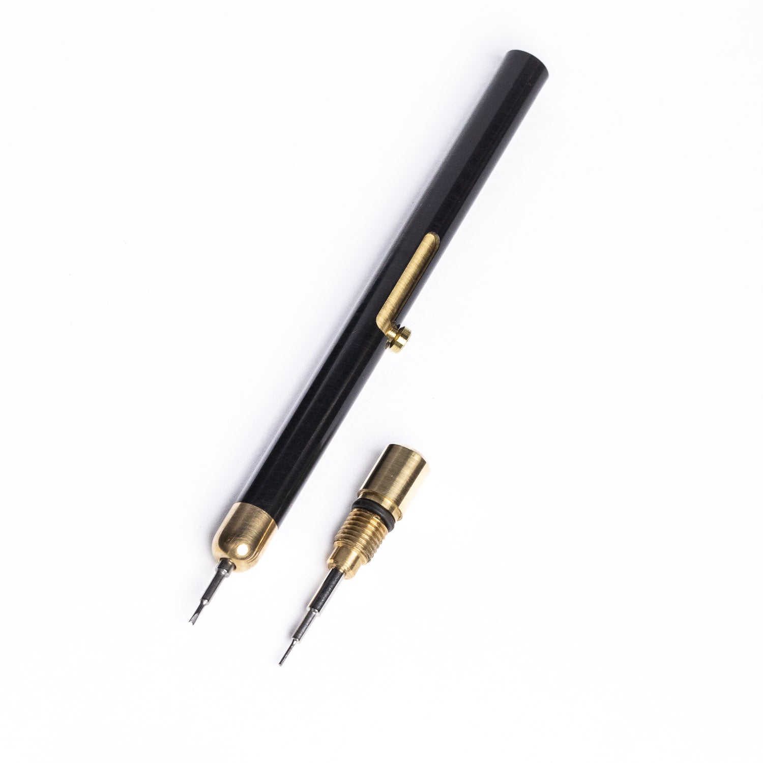 Hassler Instruments Bolt Action Spring Bar Tool - Brass & Ultem Limited Edition - Spring Bar Tool | Last Manner