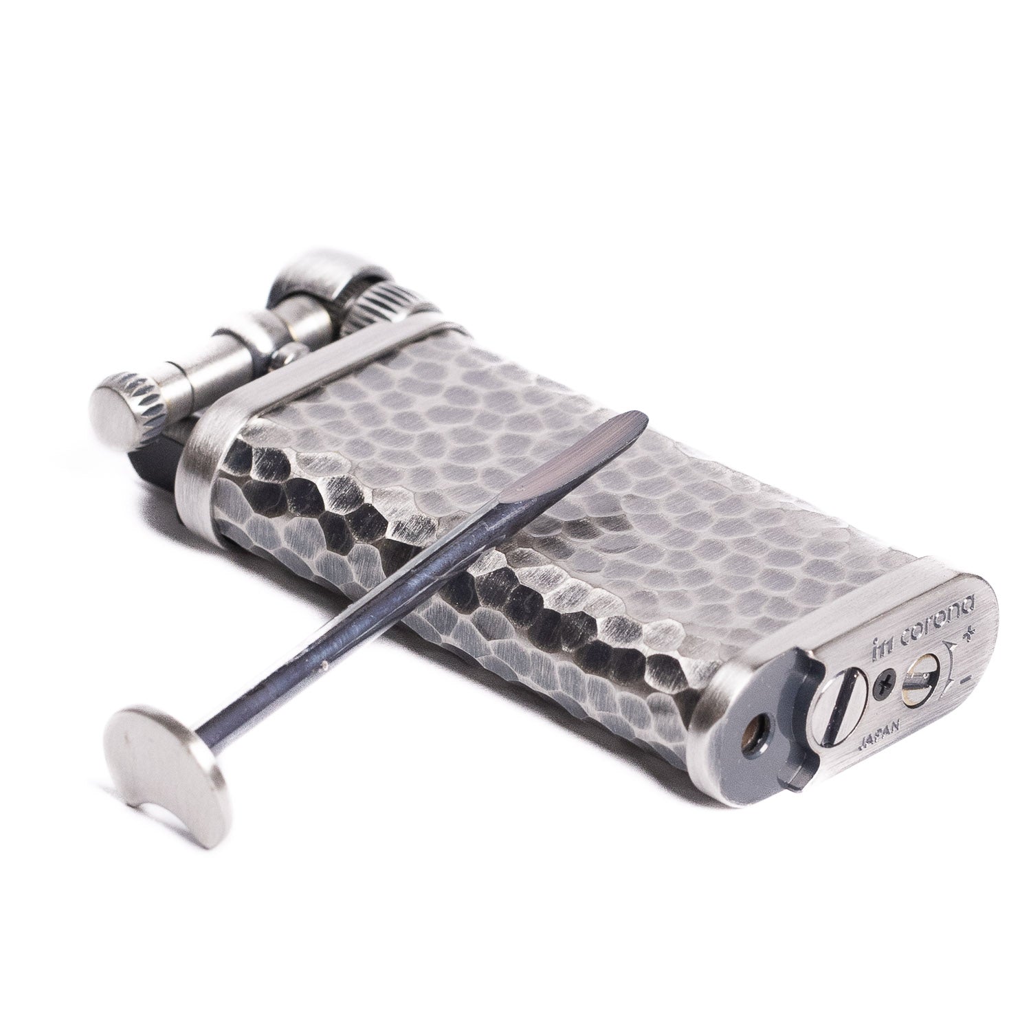 im corona Old Boy Lighter - Antique Silver Hammer Tone - Lighter | Last Manner