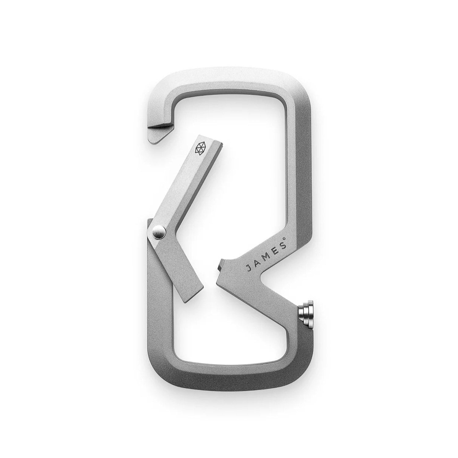 James Brand The Mehlville EDC Carabiner - Titanium - Keychain | Last Manner
