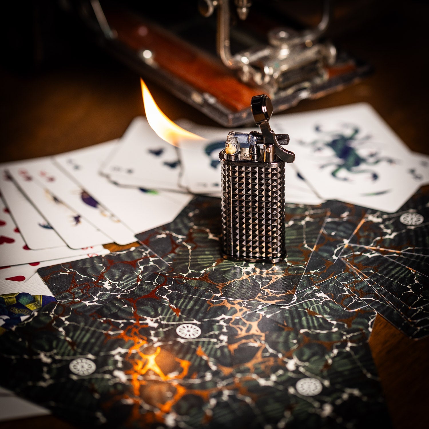 Kiribi Kabuto Kugi Pipe Lighter - Metallic Black - Lighter | Last Manner